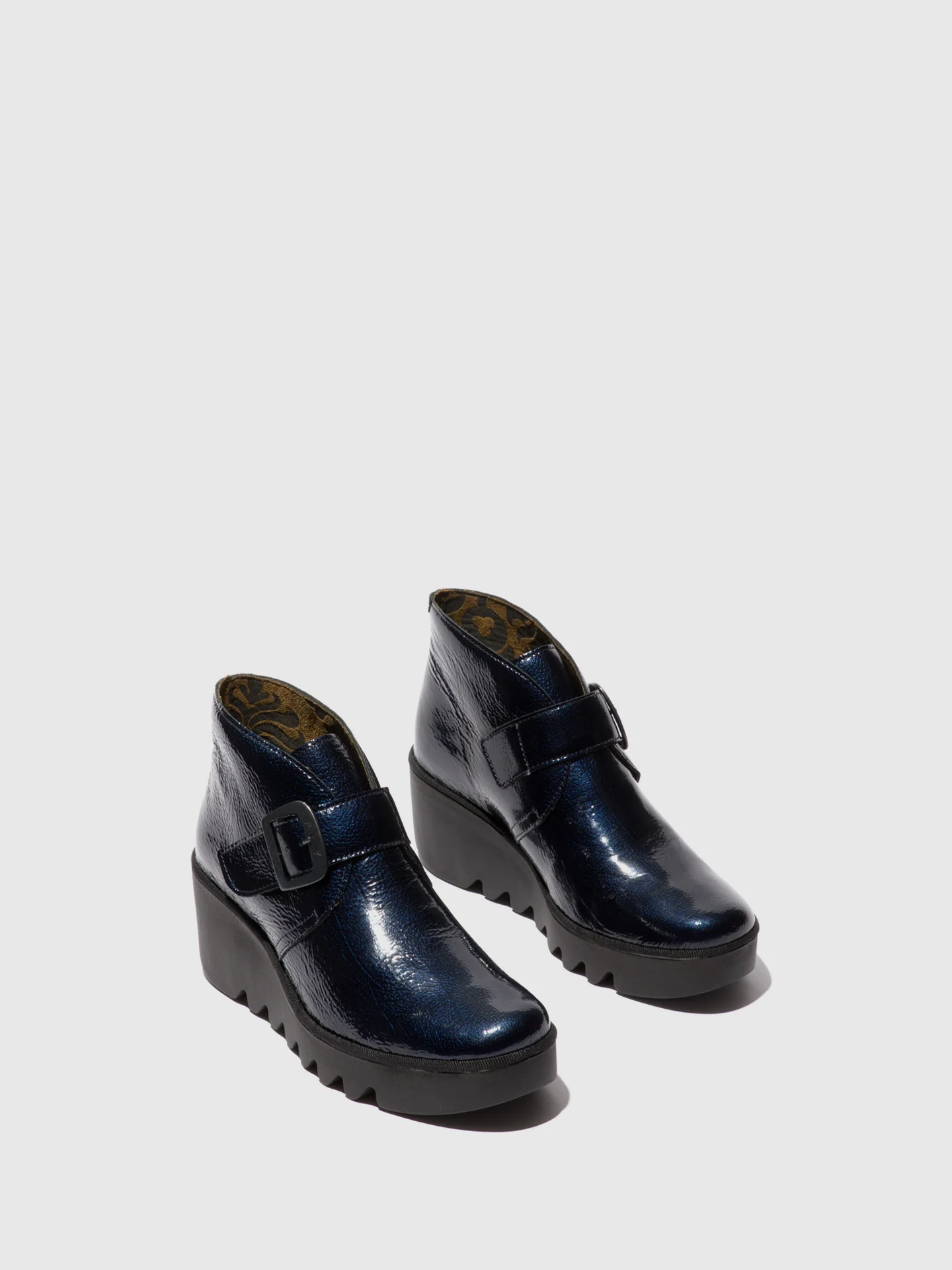Buckle Ankle Boots BIRT397FLY ROCK NAVY - Image 2