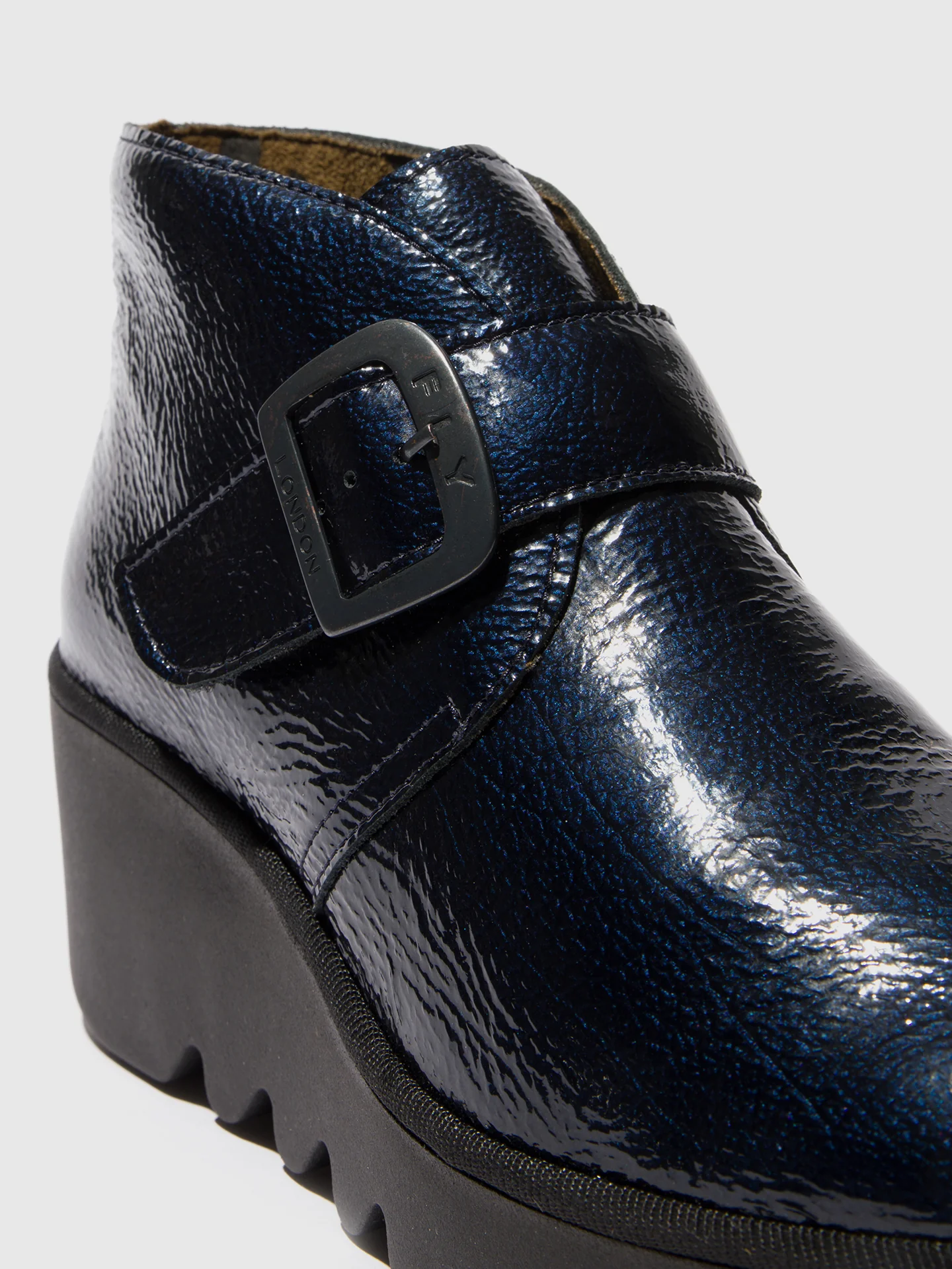 Buckle Ankle Boots BIRT397FLY ROCK NAVY - Image 4