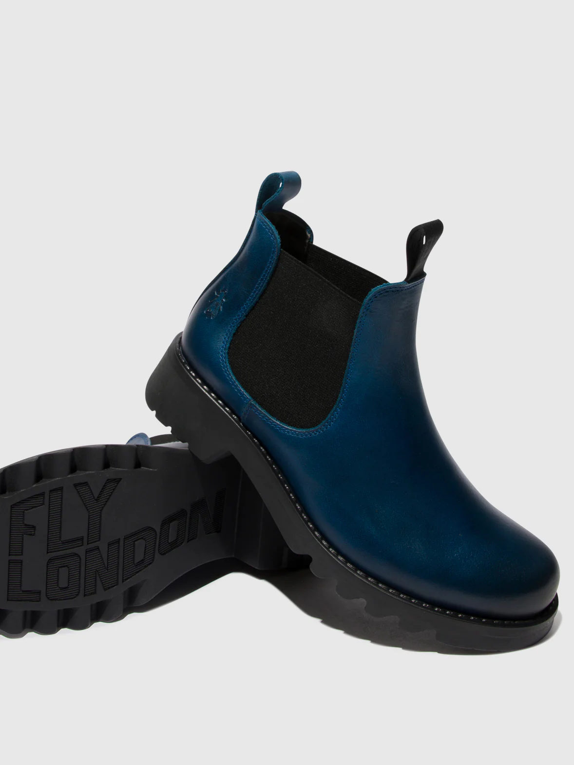 Chelsea Ankle Boots RIKA894FLY ROYAL BLUE (BLACK SOLE) - Image 4