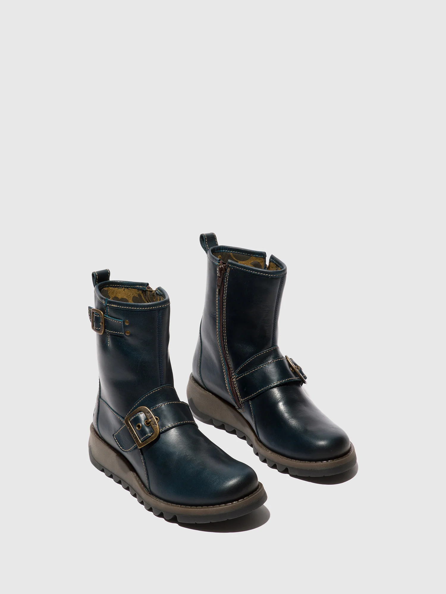 Buckle Ankle Boots SINO525FLY ROYAL BLUE - Image 2