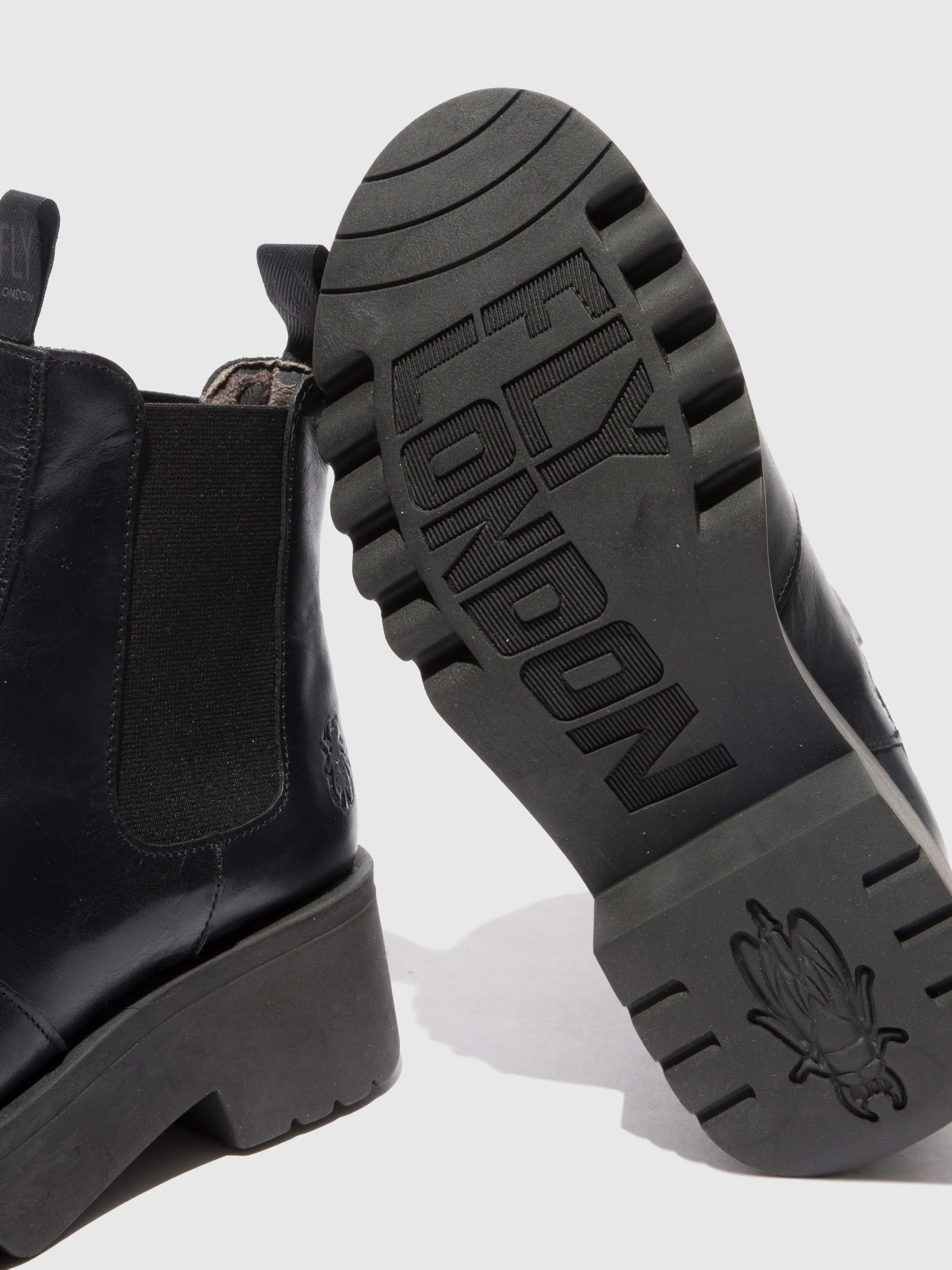 Chelsea Ankle Boots MEDI789FLY RUG BLACK - Image 4