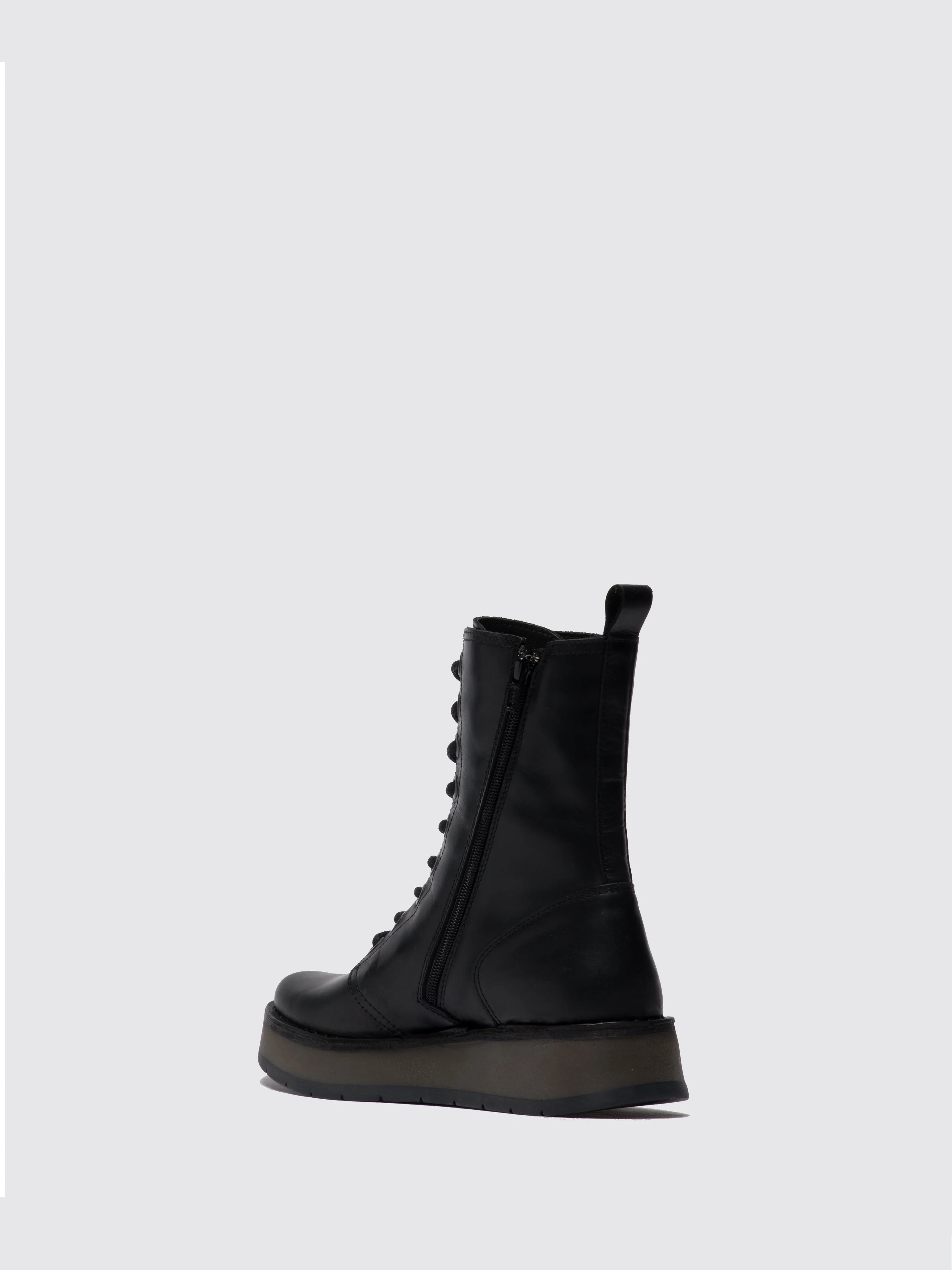 Lace-up Ankle Boots RAMI043FLY RUG BLACK - Image 3
