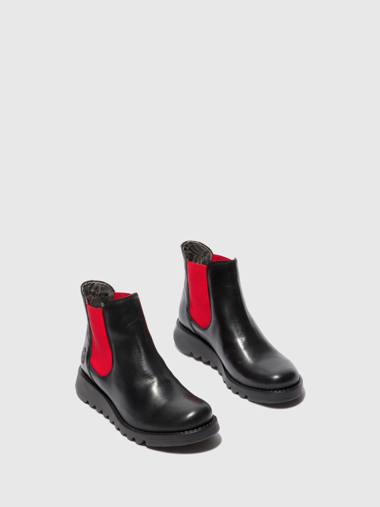 Chelsea Ankle Boots SALV RUG BLACK (RED ELASTIC) - Image 2