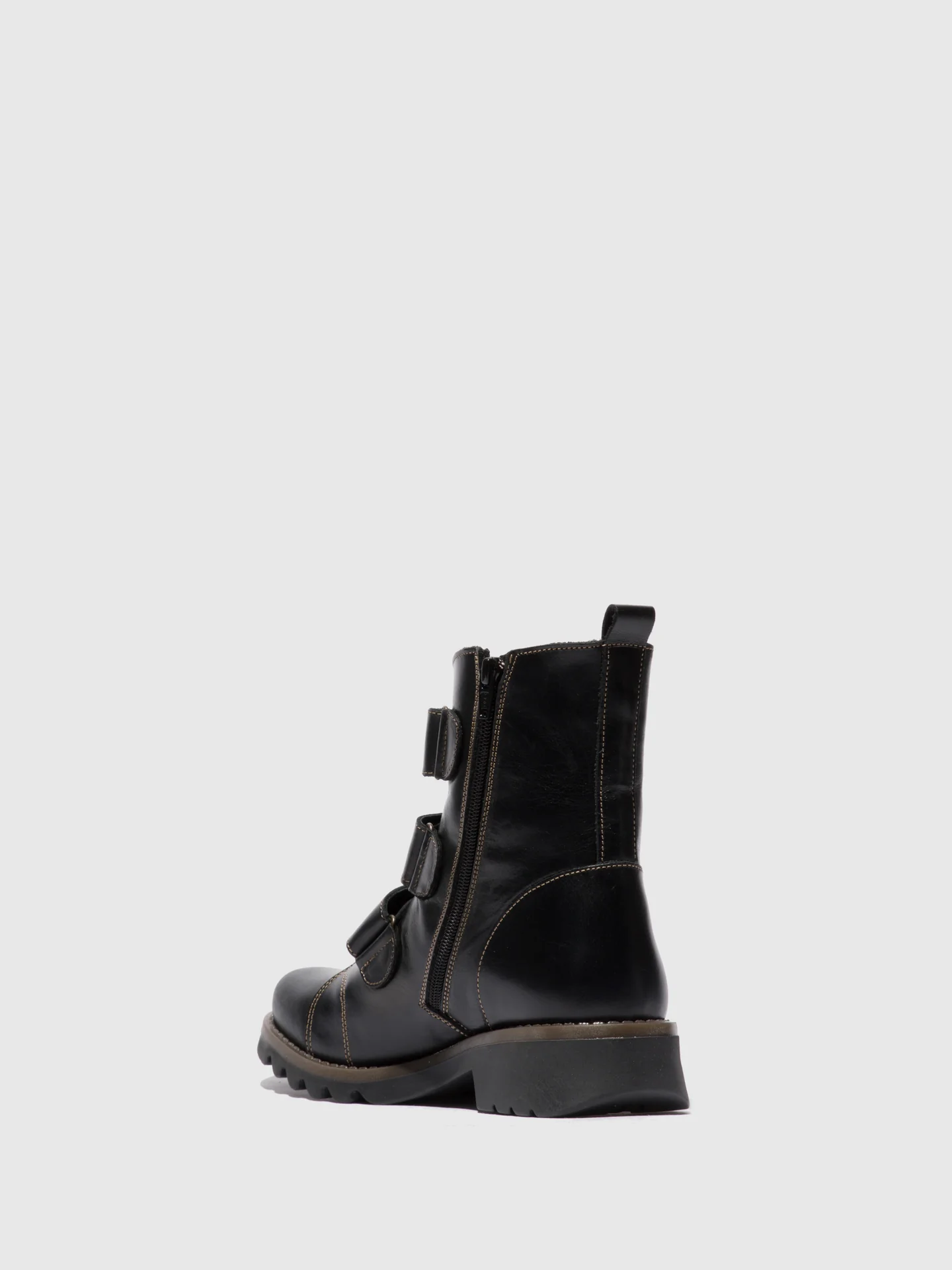 Velcro Ankle Boots RACH790FLY RUG BLACK - Image 3