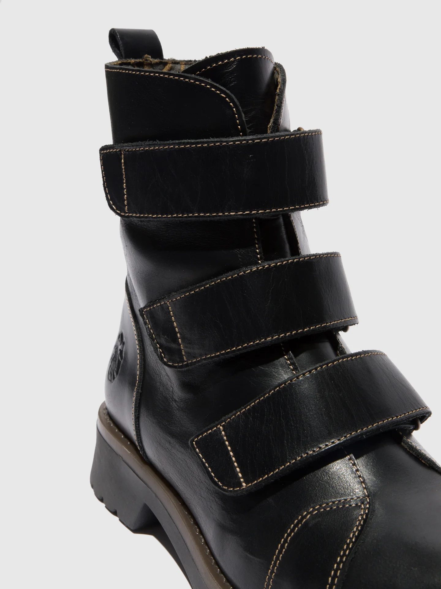 Velcro Ankle Boots RACH790FLY RUG BLACK - Image 4