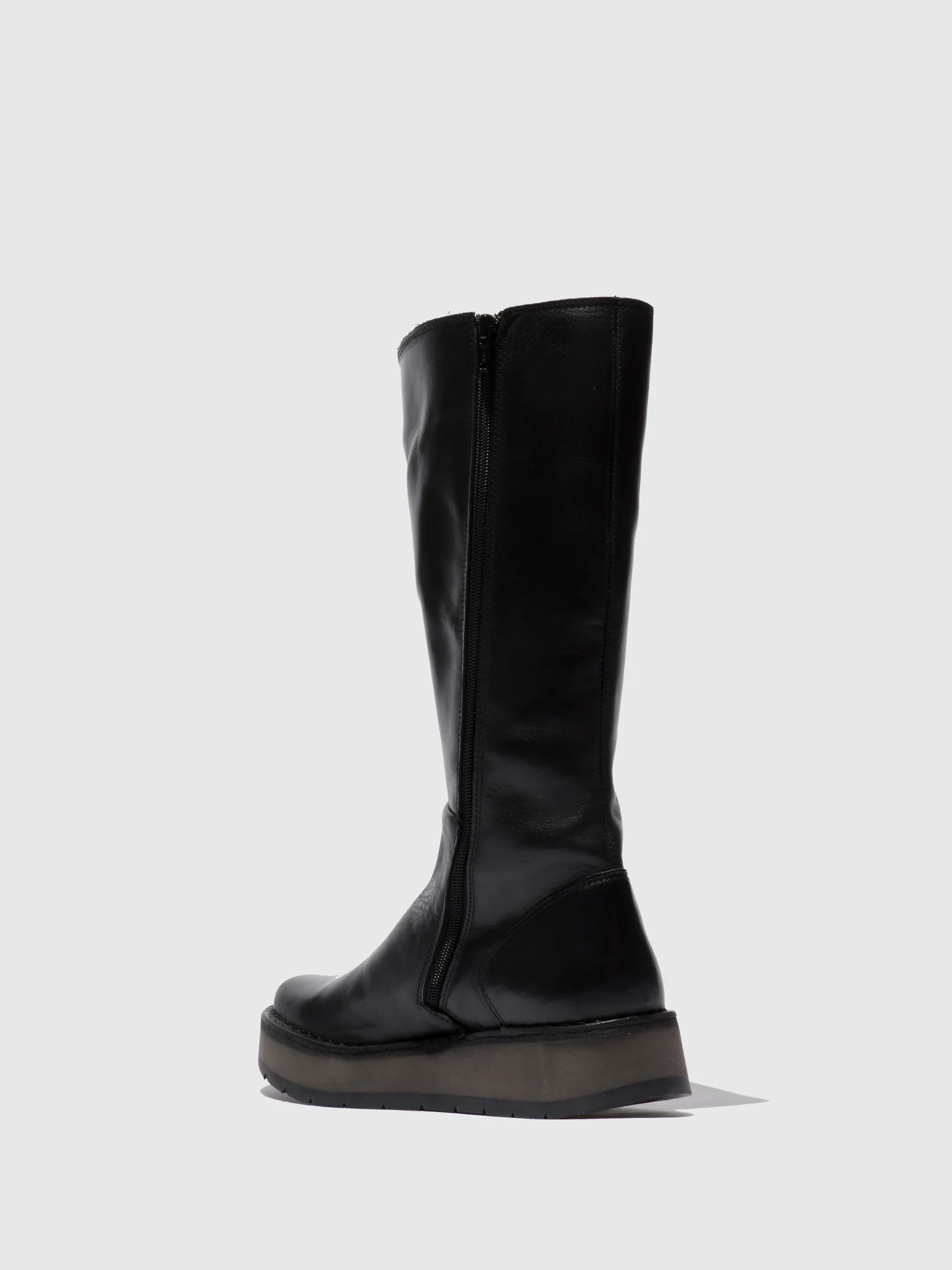 Zip Up Boots RHEA042FLY RUG BLACK - Image 3