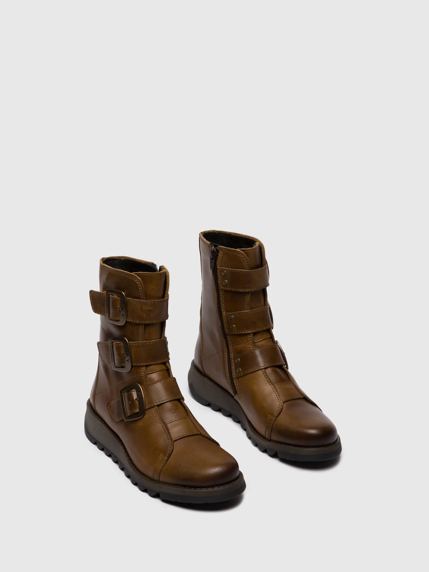 Buckle Ankle Boots SCOP110FLY RUG CAMEL - Image 2