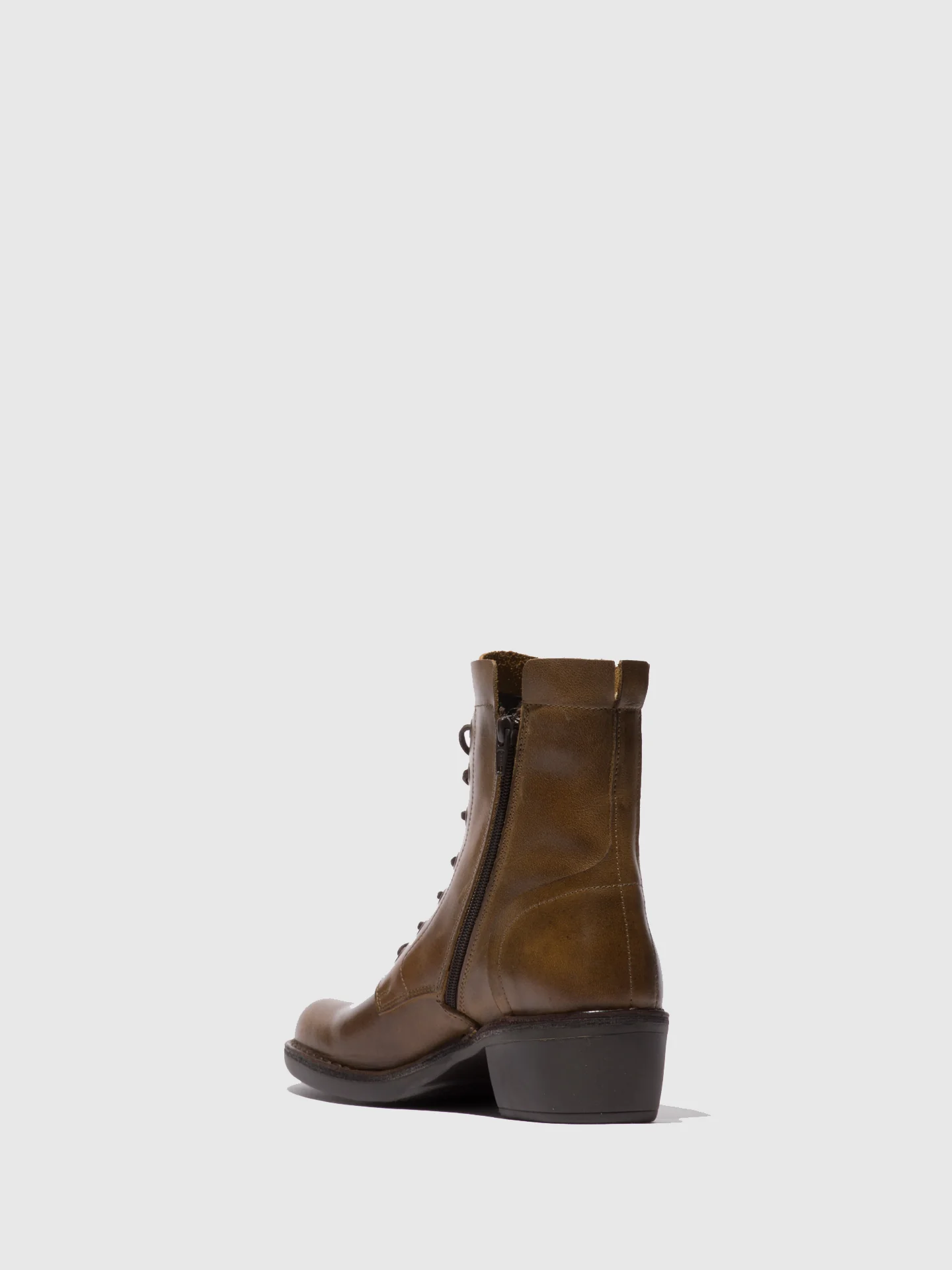 Lace-up Ankle Boots MILU044FLY RUG CAMEL - Image 3