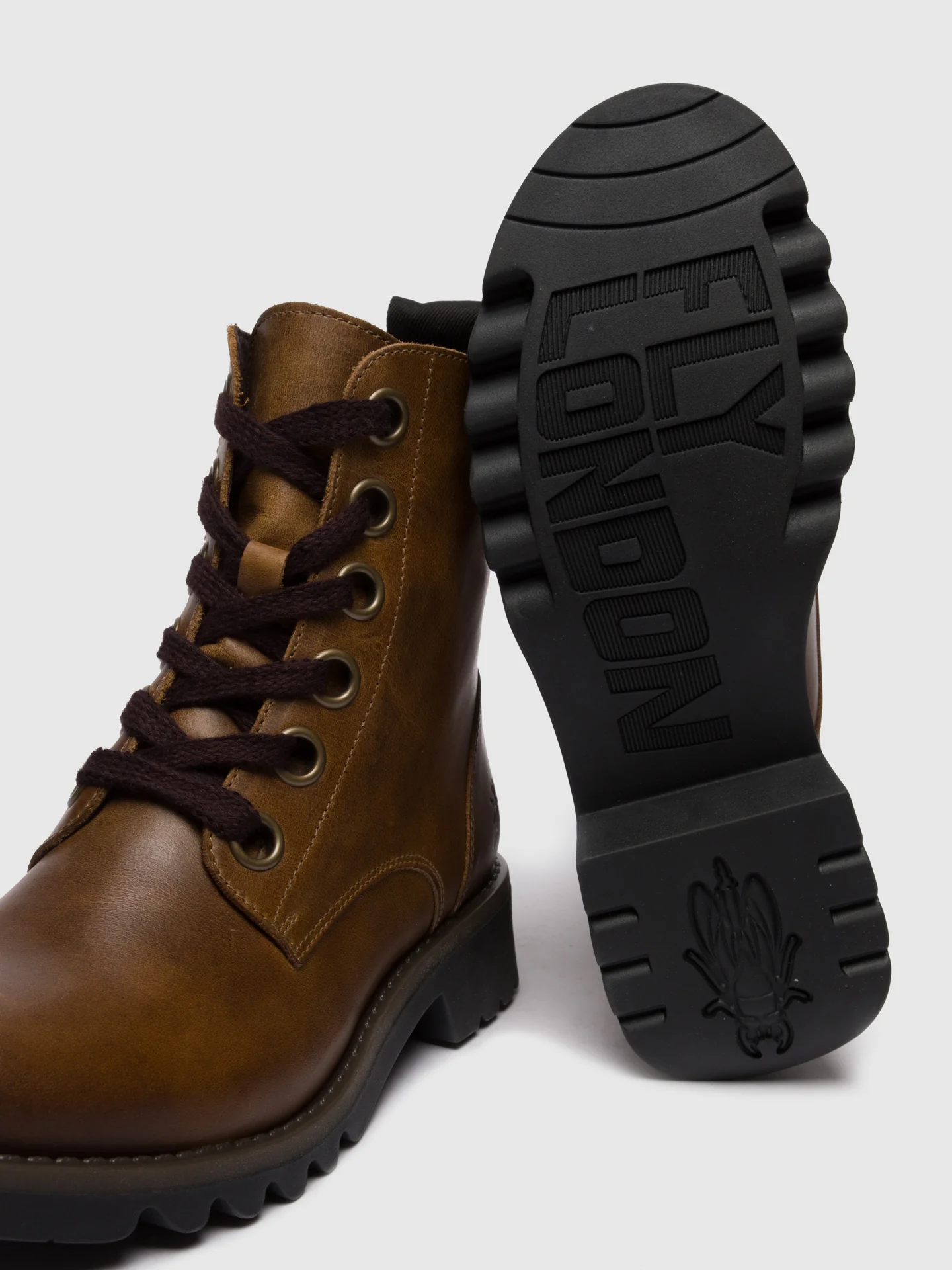 Lace-up Ankle Boots RAGI539FLY RUG CAMEL - Image 4