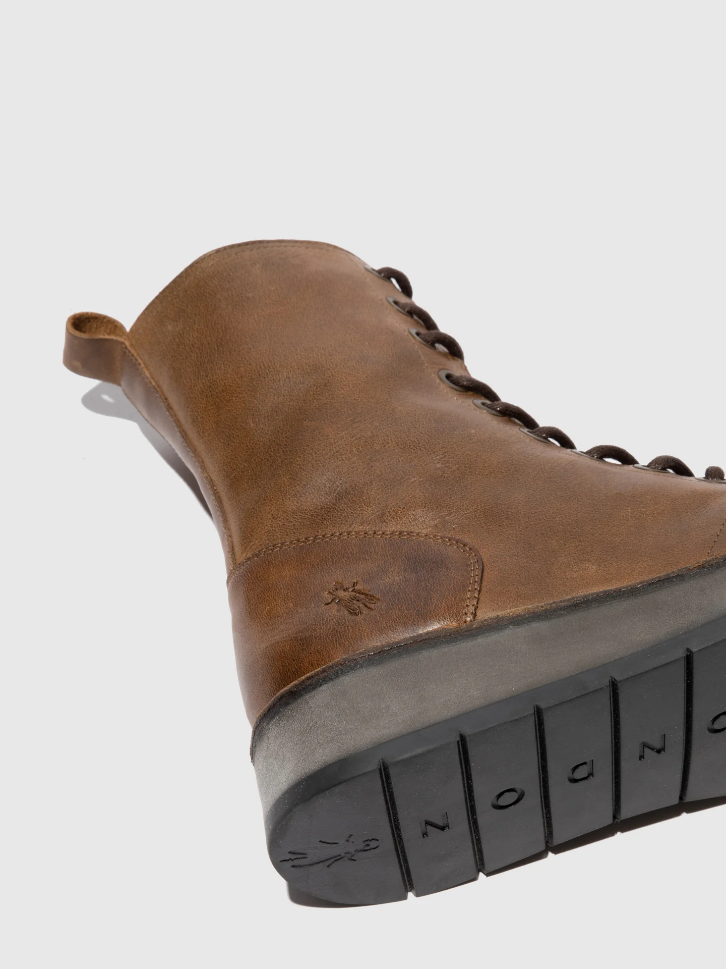 Lace-up Ankle Boots RAMI043FLY RUG CAMEL - Image 4