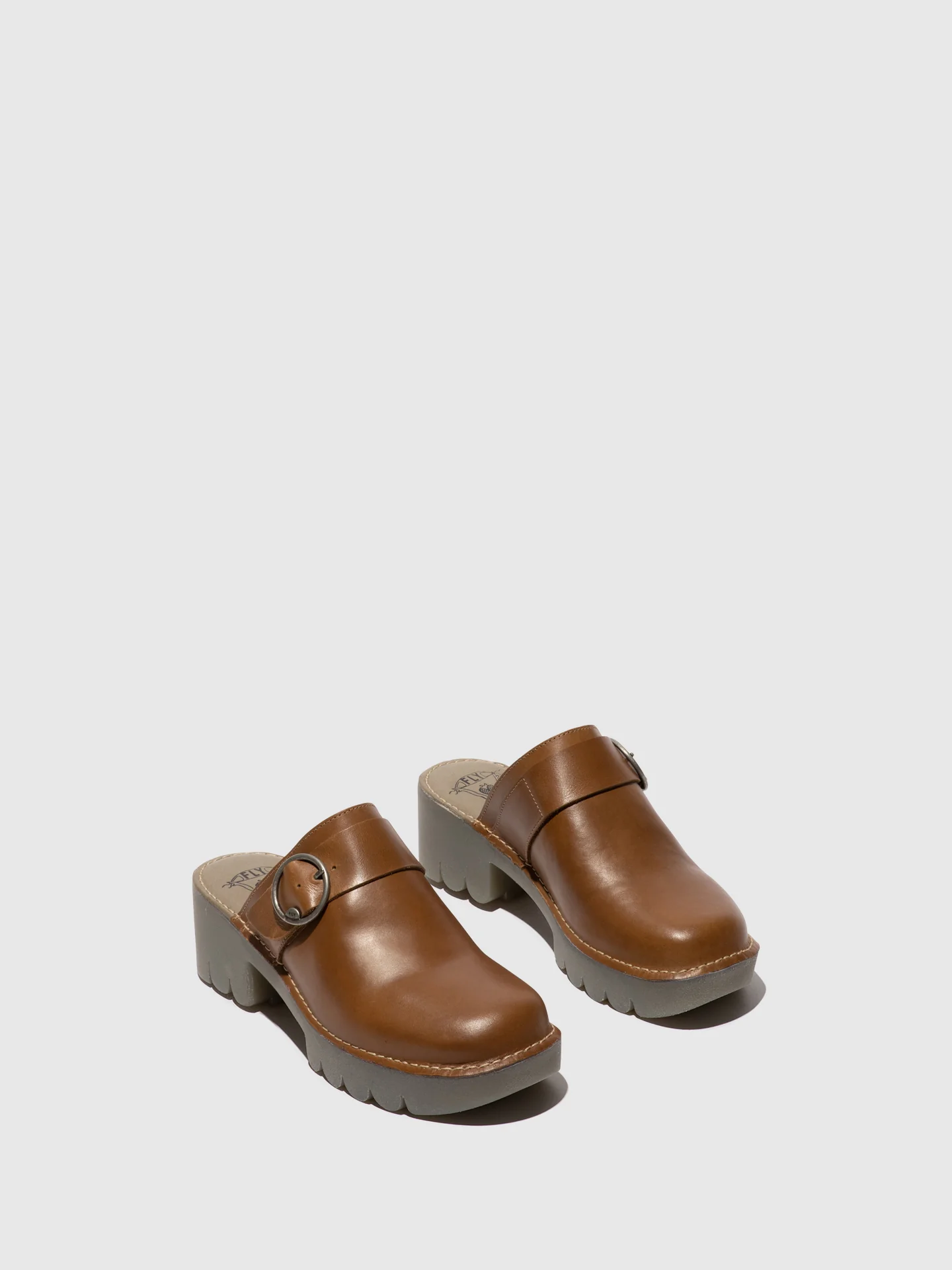 Round Toe Clogs ENDA510FLY RUG CAMEL - Image 2