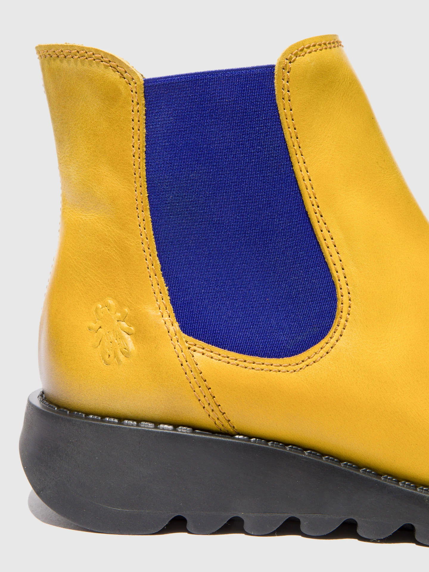 Chelsea Ankle Boots SALV RUG MUSTARD (BLUE ELASTIC) - Image 4