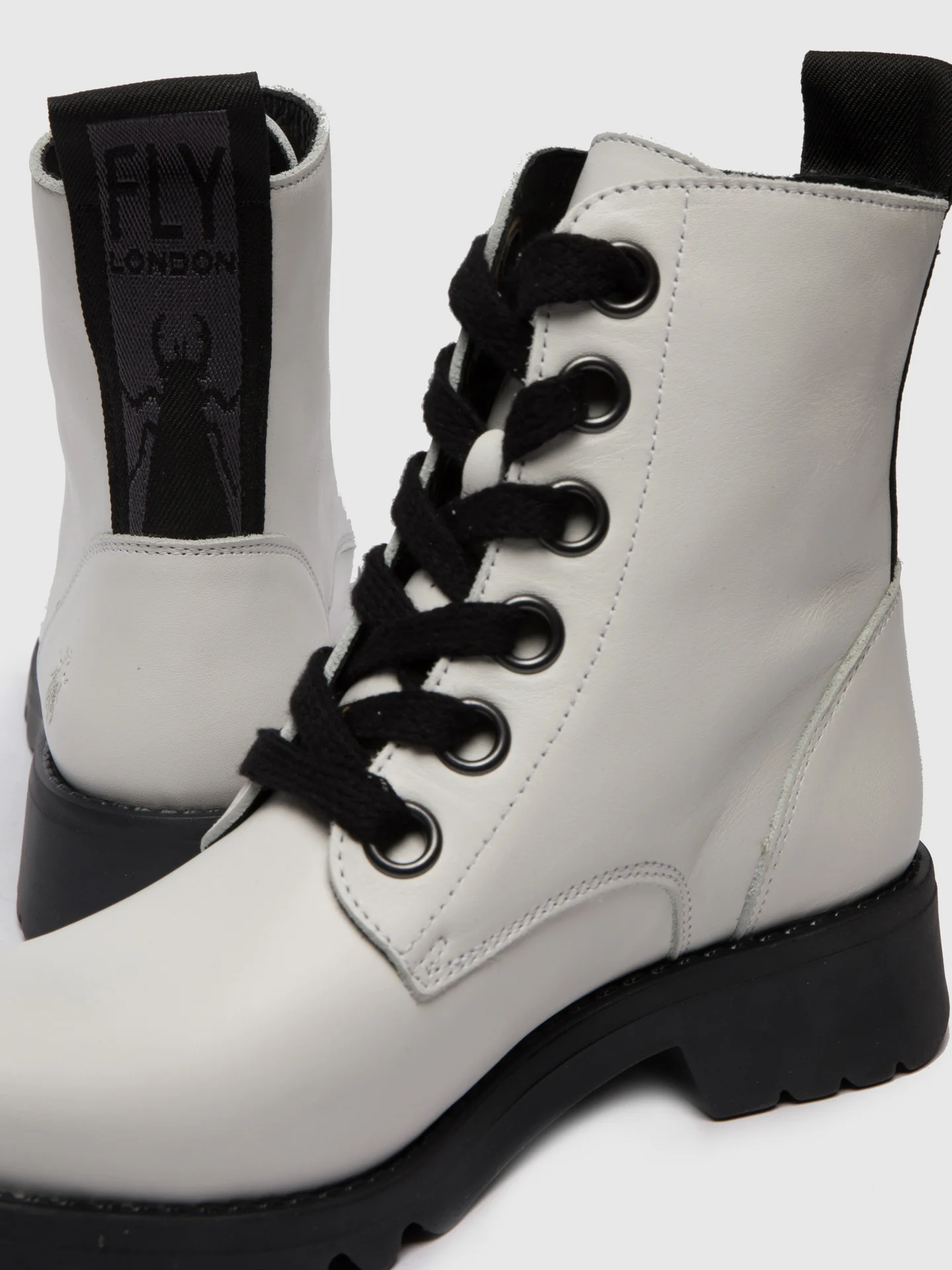 Lace-up Ankle Boots RAGI539FLY RUG OFFWHITE - Image 4