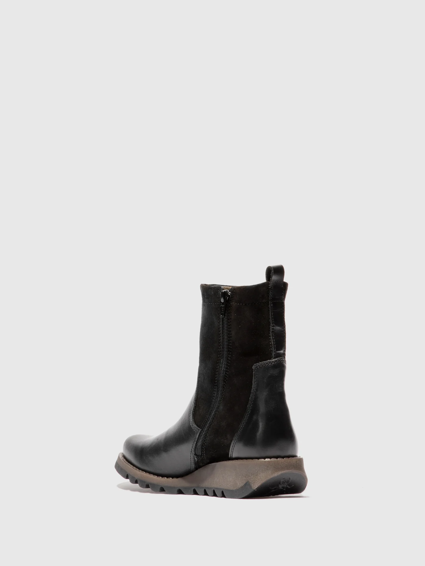 Zip Up Boots SAUK794FLY RUG/OILSUEDE BLACK - Image 3