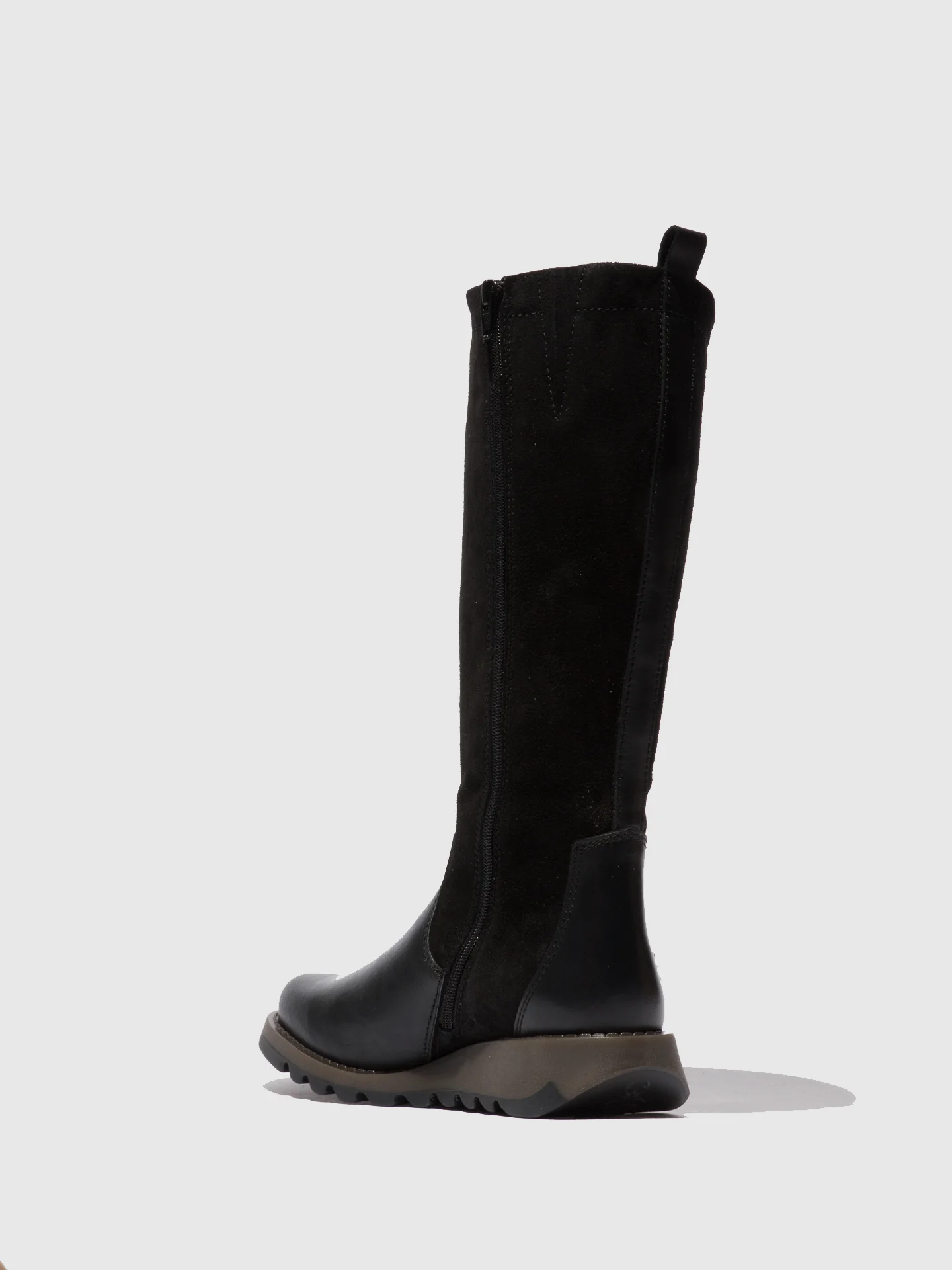 Zip Up Boots SEME828FLY RUG/OILSUEDE BLACK - Image 3