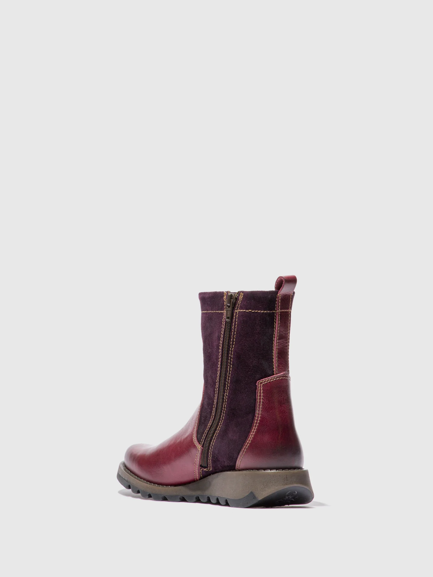 Zip Up Boots SAUK794FLY RUG/OILSUEDE PURPLE - Image 3
