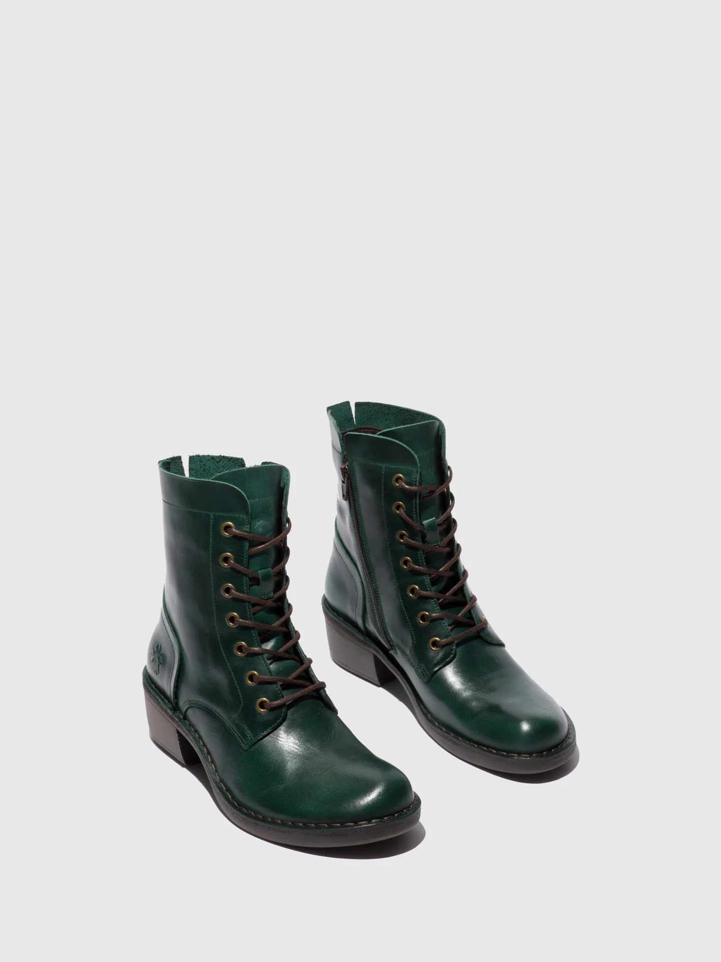 Lace-up Ankle Boots MILU044FLY RUG PETROL - Image 2
