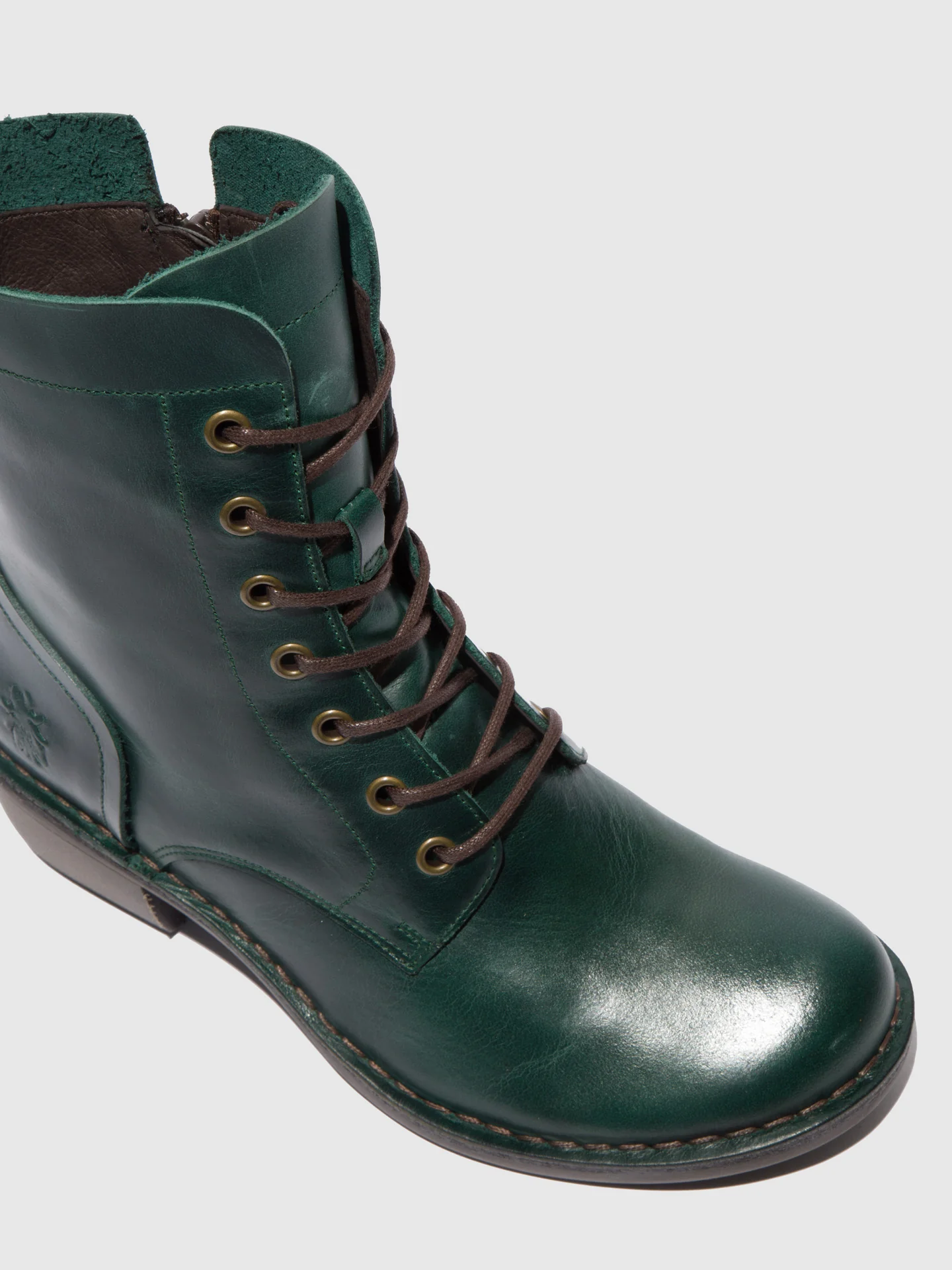 Lace-up Ankle Boots MILU044FLY RUG PETROL - Image 4