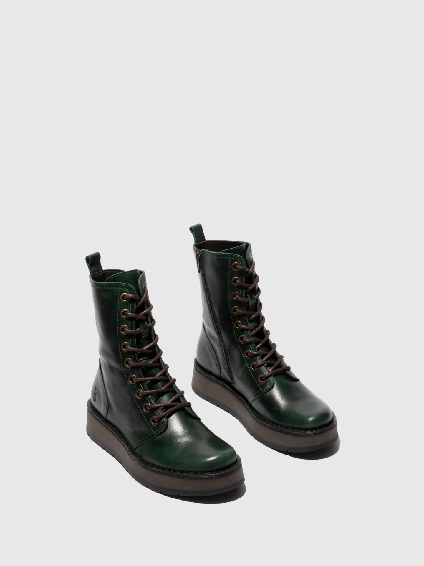 Lace-up Ankle Boots RAMI043FLY RUG PETROL - Image 2