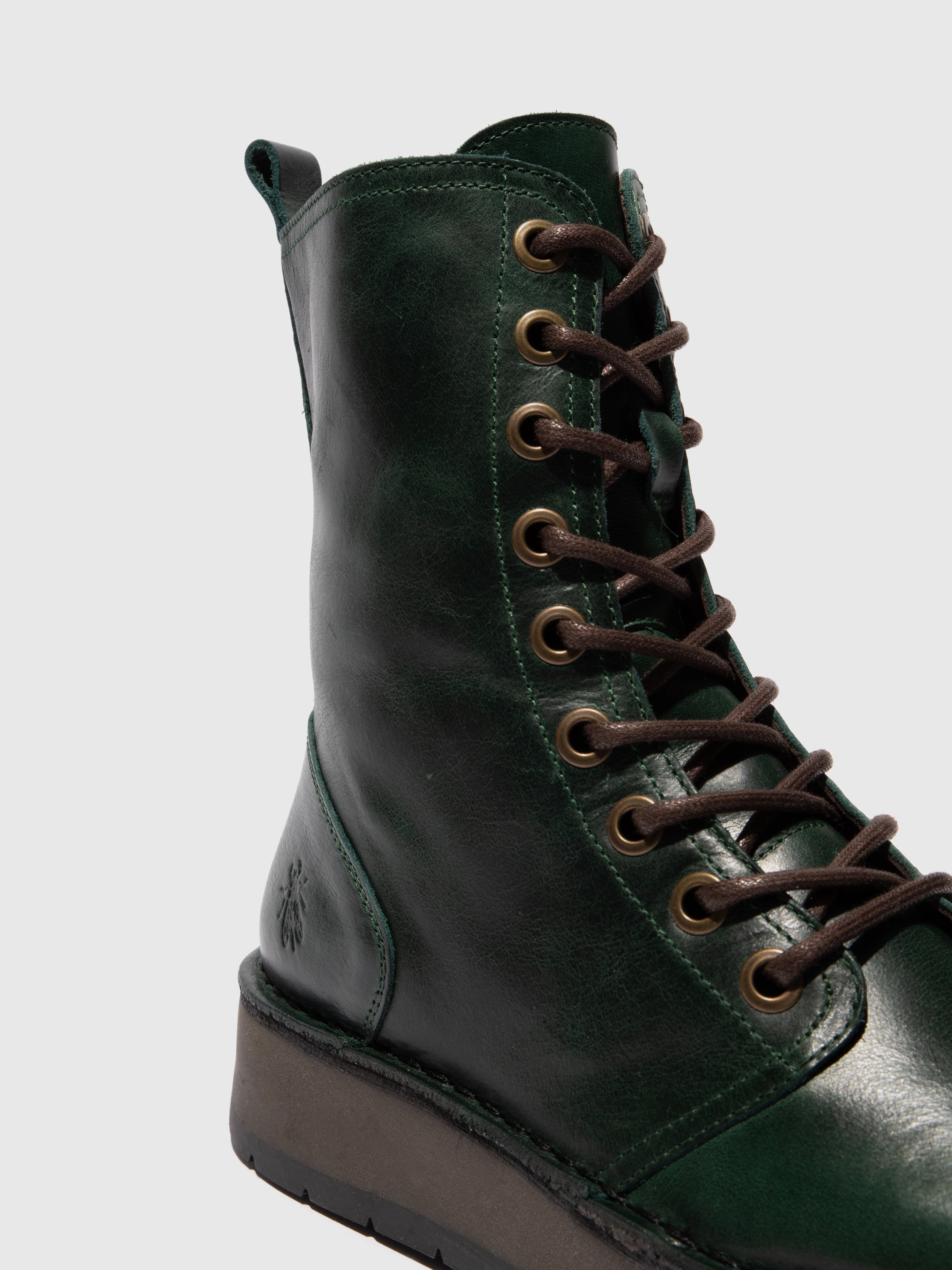 Lace-up Ankle Boots RAMI043FLY RUG PETROL - Image 4