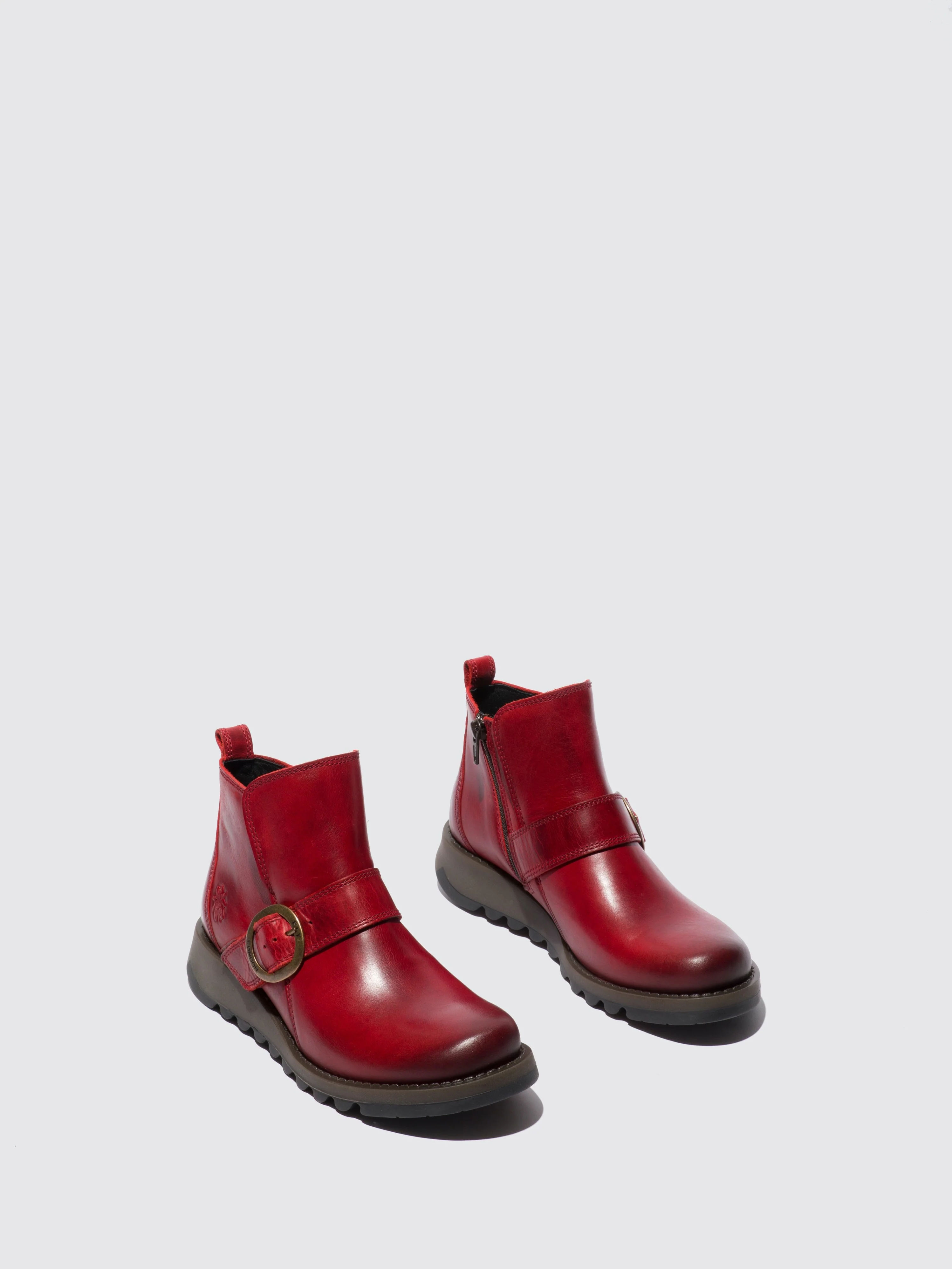 Buckle Boots SIAS812FLY RUG RED - Image 2