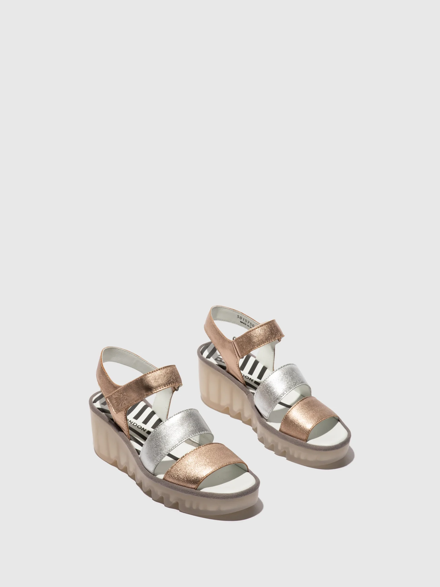 Sling-Back Sandals BEXY575FLY SAHARA/SILVER/SAHARA - Image 2