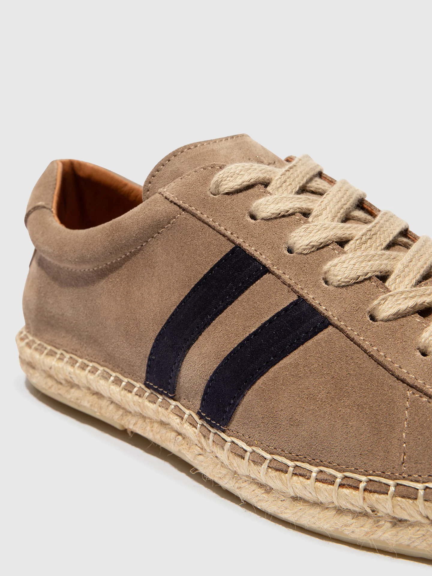Lace-up Espadrilles SCAW530FLY SAND/NAVY - Image 4