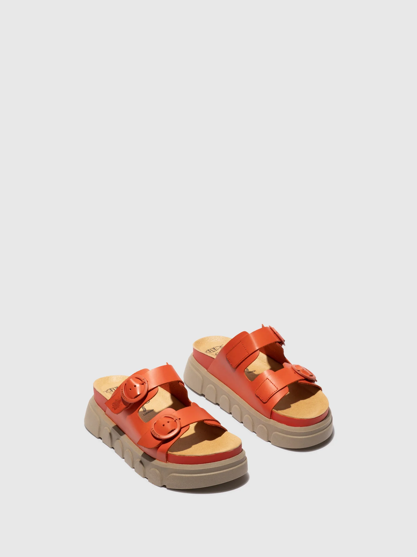 Buckle Mules CIDE946FLY SCARLET - Image 2