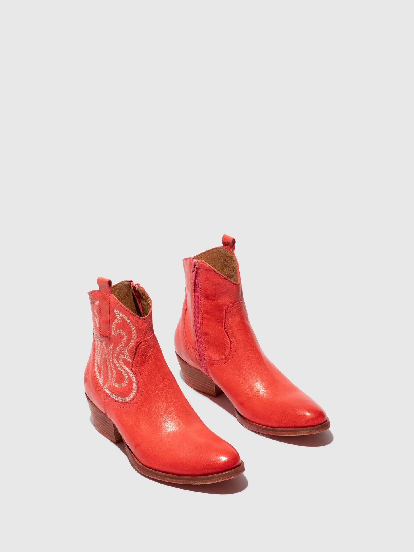 Cowboy Ankle Boots WAMI092FLY SCARLET - Image 2