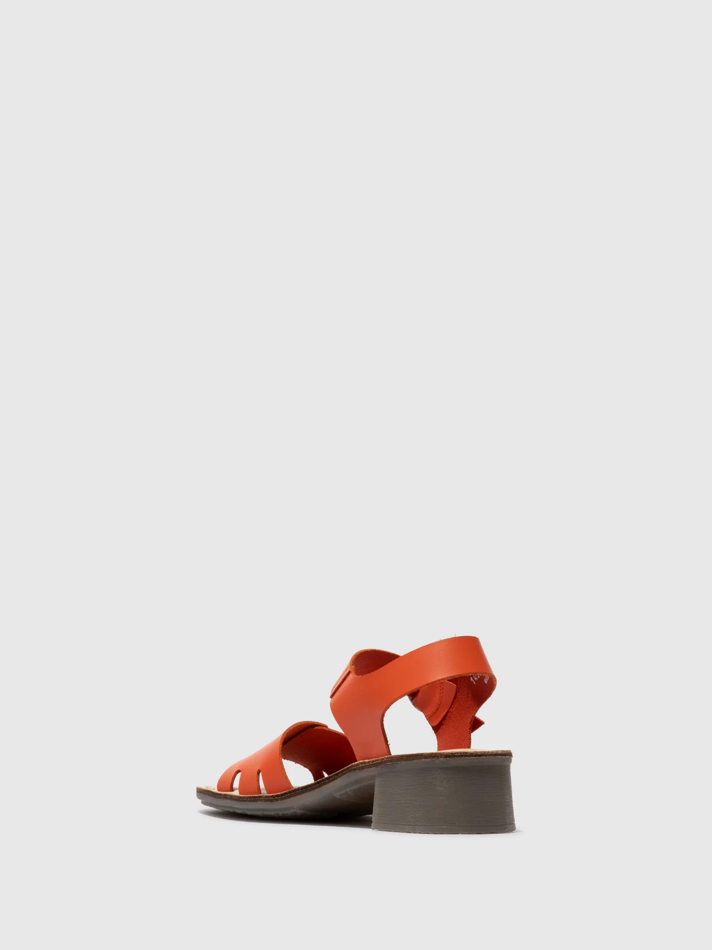 Buckle Sandals EBLI238FLY SCARLET/NATURAL - Image 3