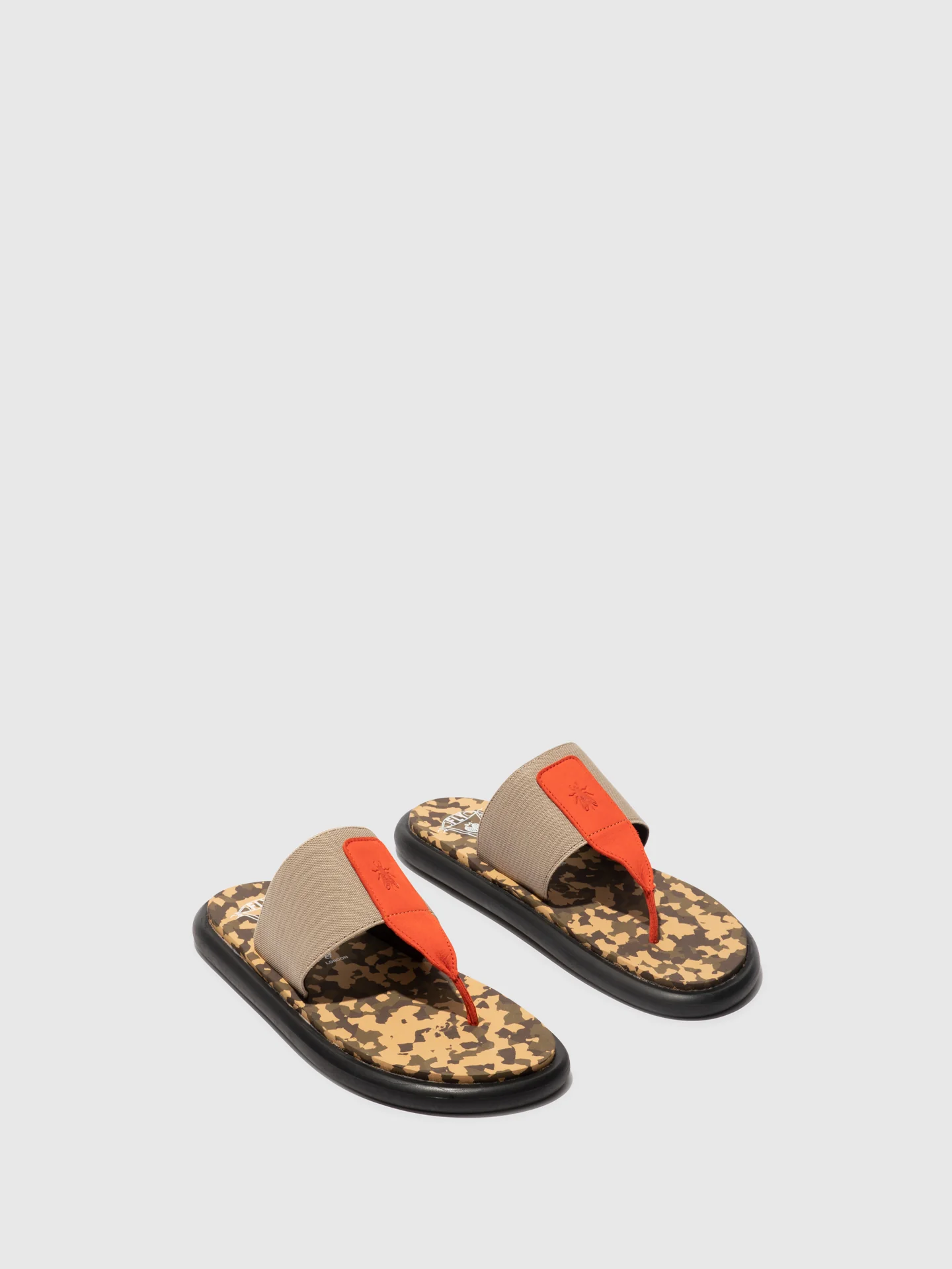 Slip-on Sandals ONIA065FLY SCARLET/TAUPE/CAMU - Image 2