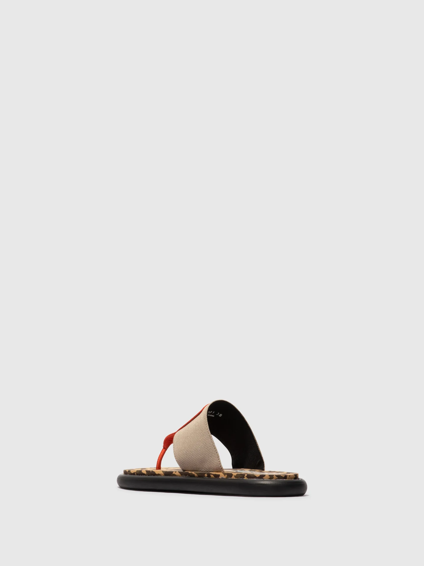 Slip-on Sandals ONIA065FLY SCARLET/TAUPE/CAMU - Image 3