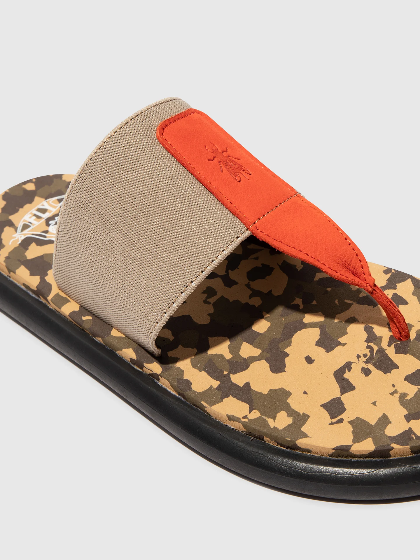 Slip-on Sandals ONIA065FLY SCARLET/TAUPE/CAMU - Image 4