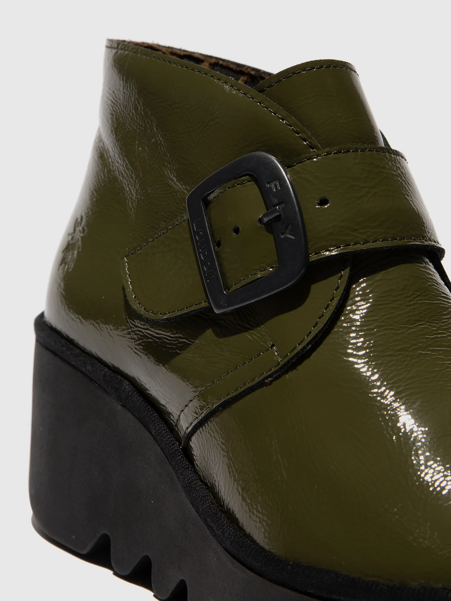Buckle Ankle Boots BIRT397FLY SEA KELP - Image 4