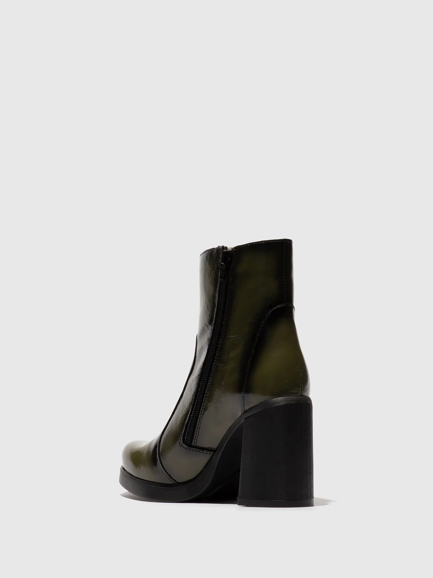 Zip Up Ankle Boots SIJU331FLY SEA KELP - Image 3