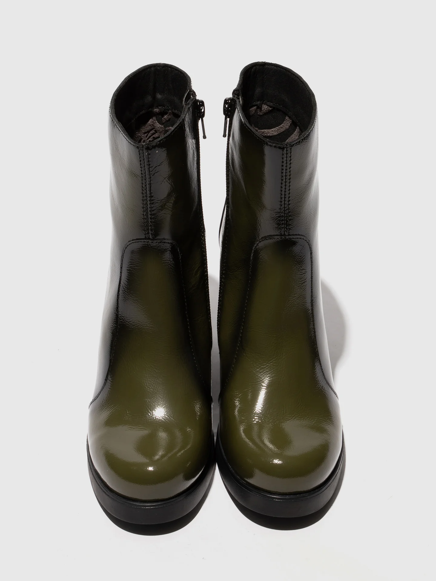 Zip Up Ankle Boots SIJU331FLY SEA KELP - Image 4