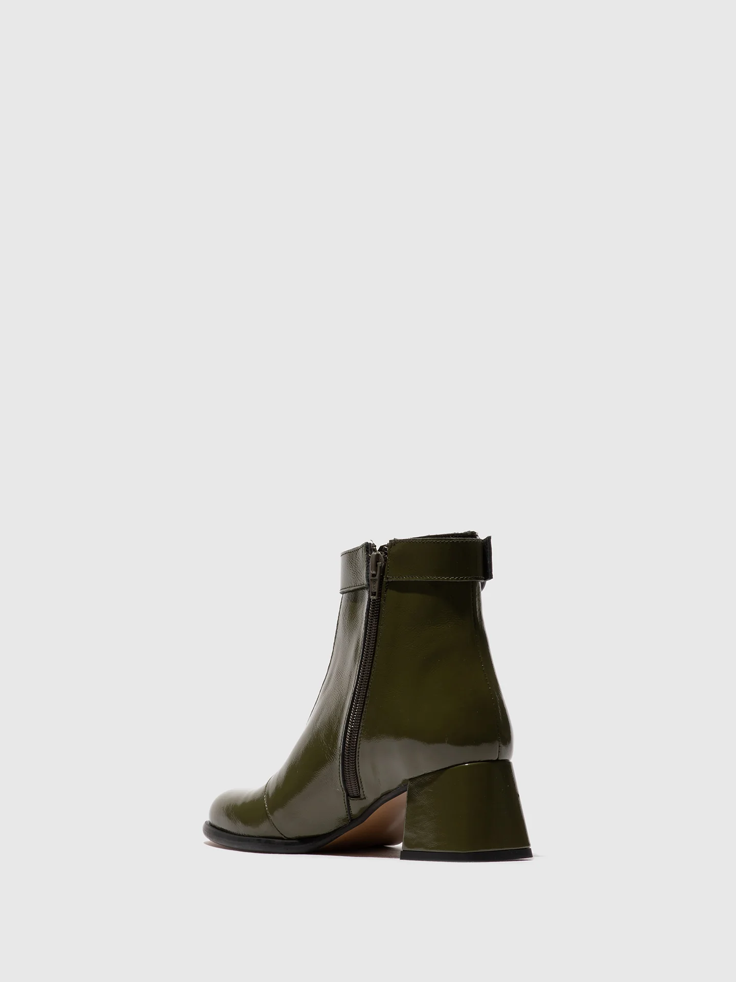 Zip Up Ankle Boots SIRT340FLY SEA KELP - Image 3