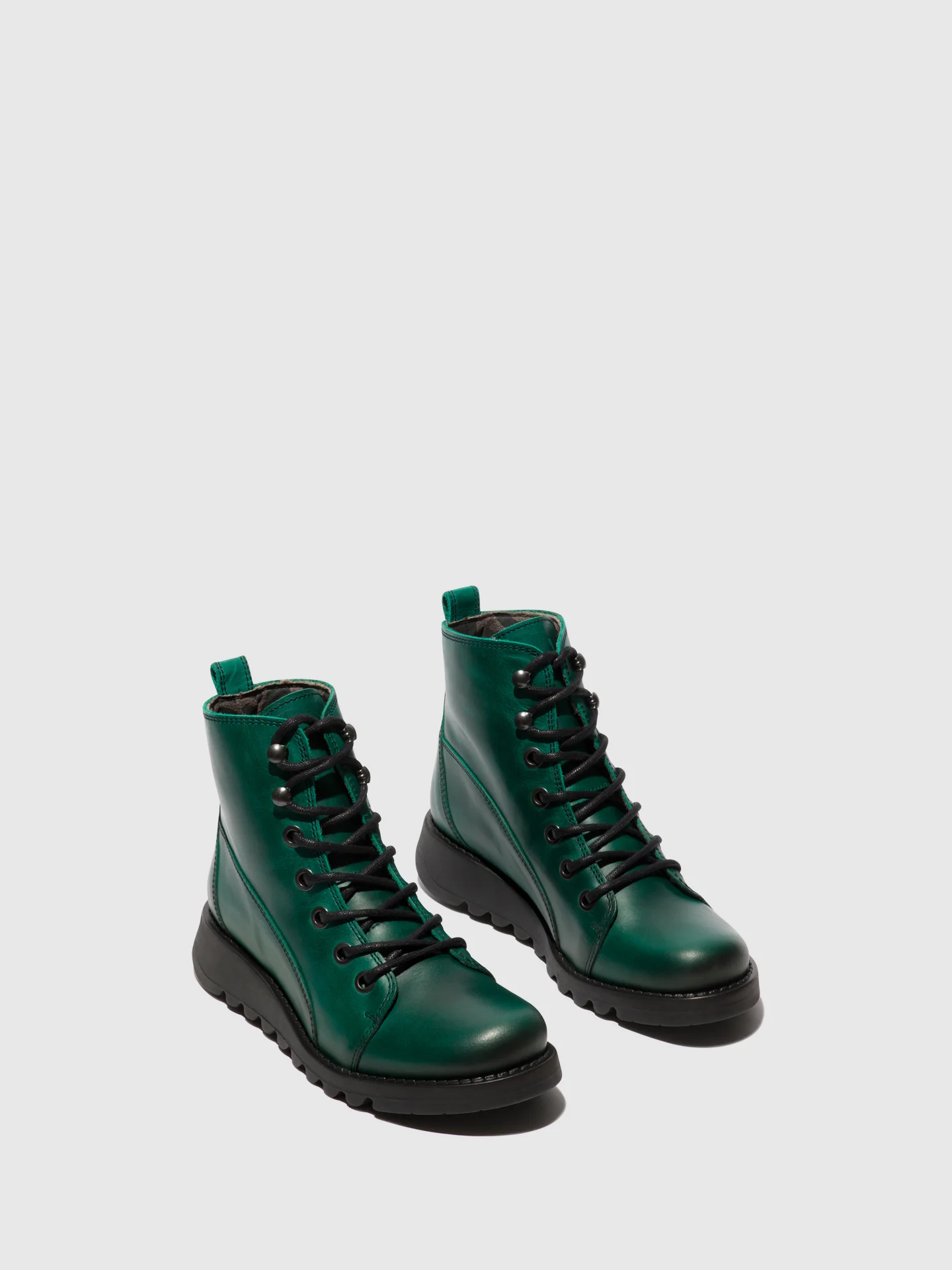 Lace-up Ankle Boots SORE813FLY SHAMROCK GREEN (BLACK SOLE) - Image 2