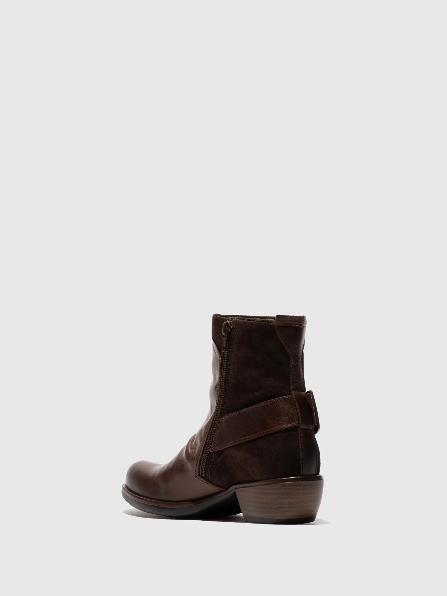 Buckle Ankle Boots MEL DK BROWN - Image 3