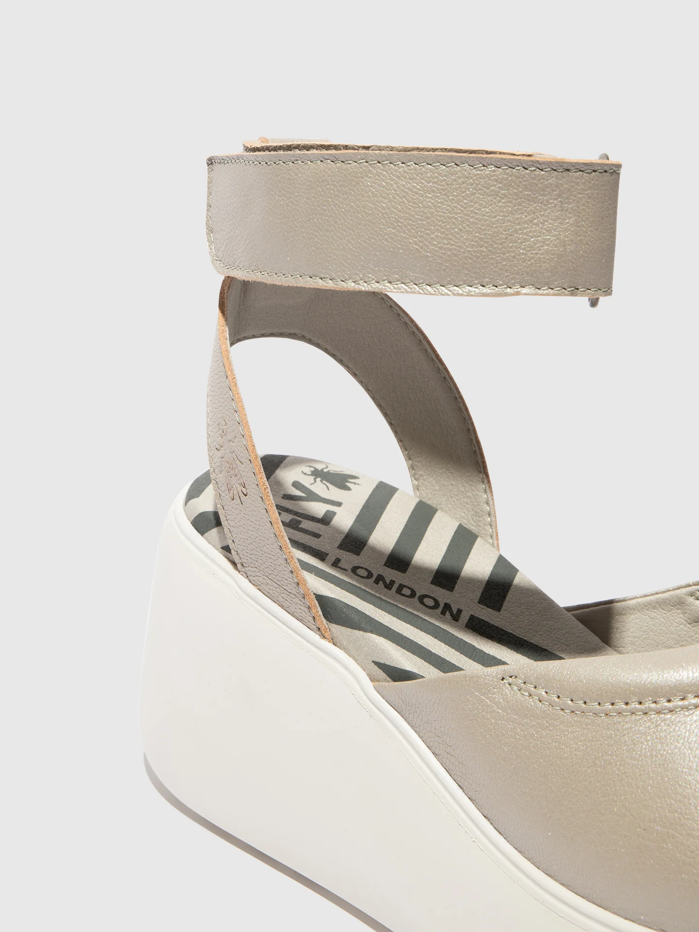 Ankle Strap Sandals DACH050FLY SILVER - Image 4