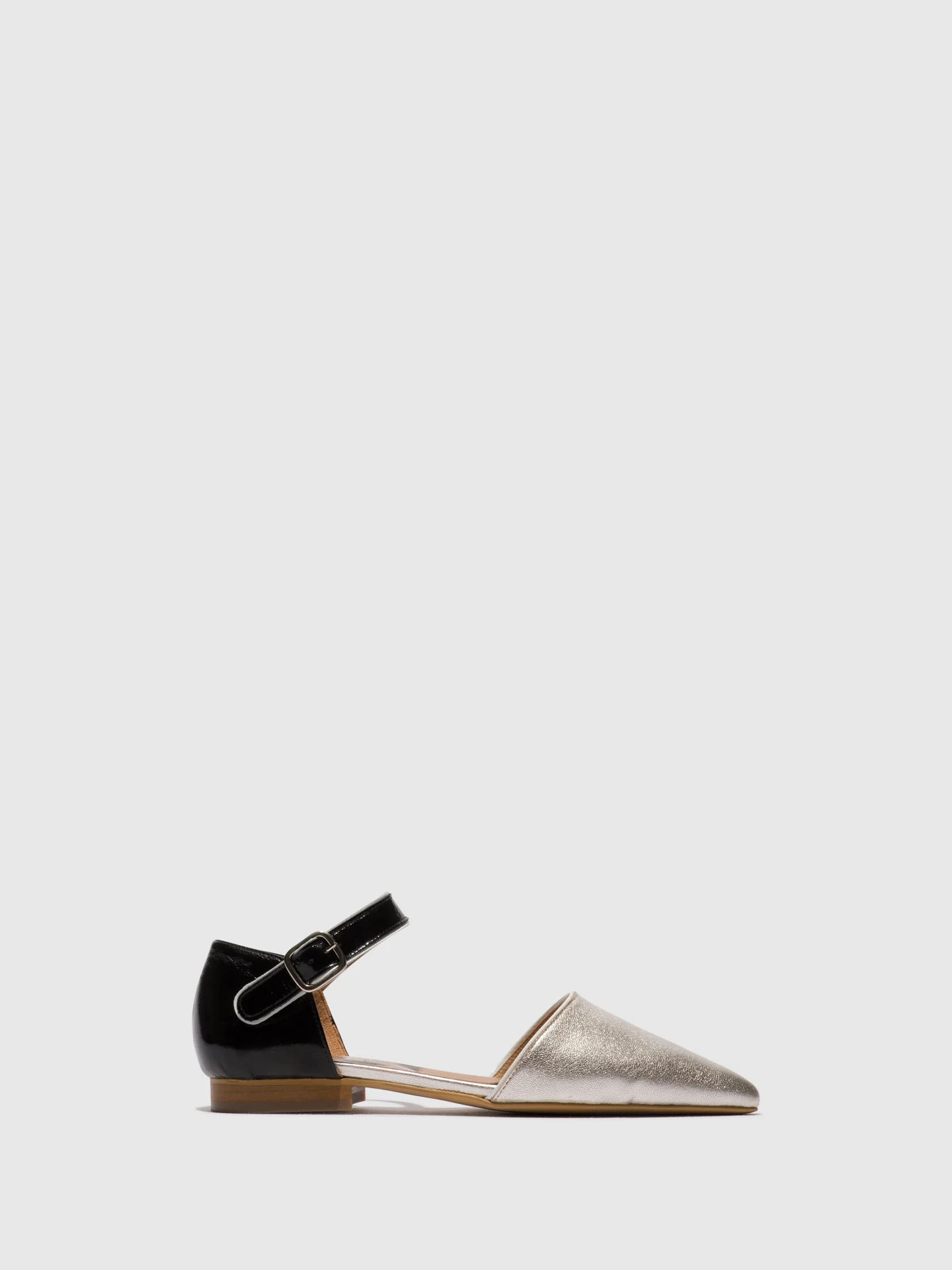 Pointed Toe Shoes SARJ266FLY SILVER/BLACK/WHITE
