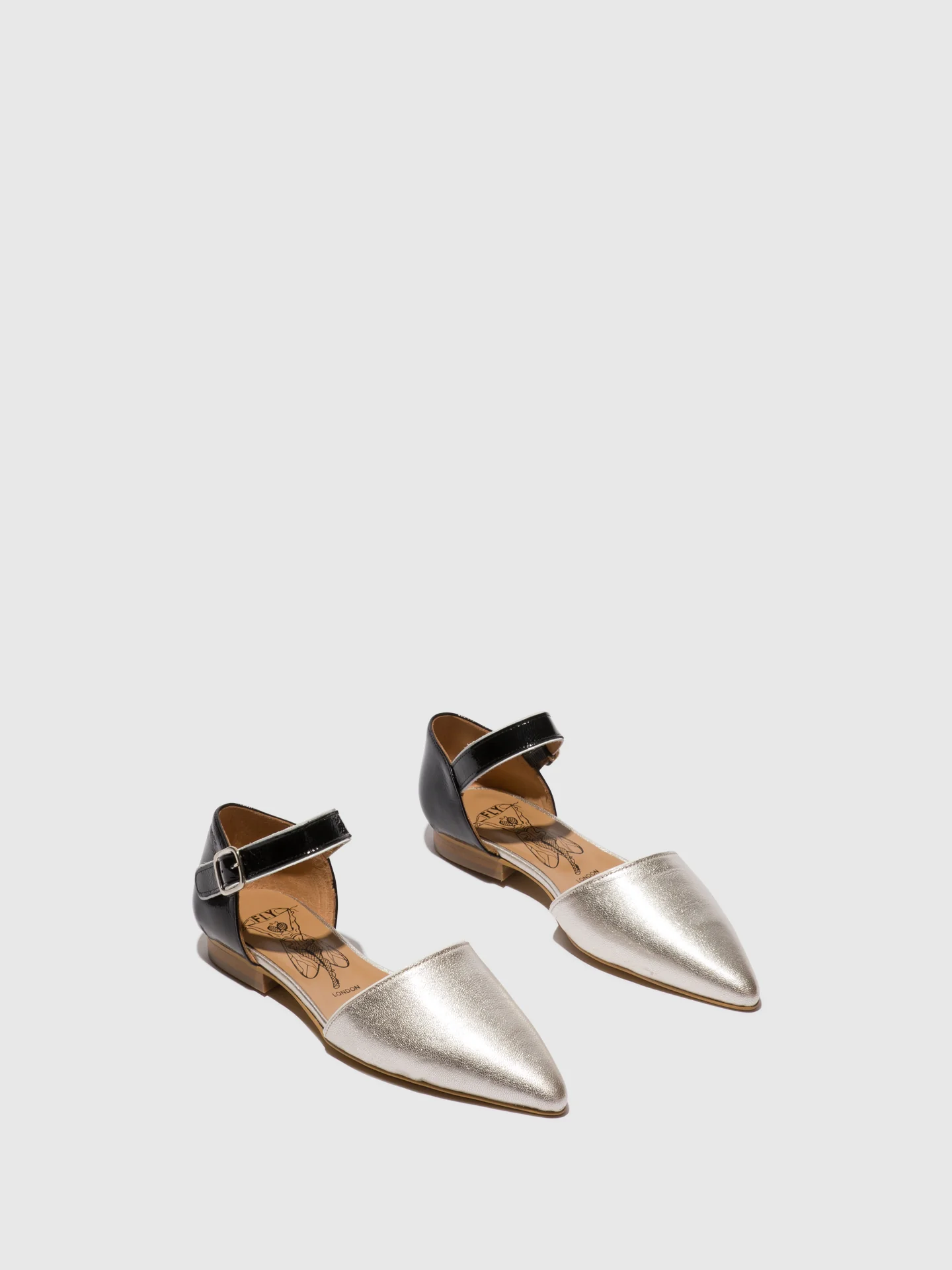 Pointed Toe Shoes SARJ266FLY SILVER/BLACK/WHITE - Image 2