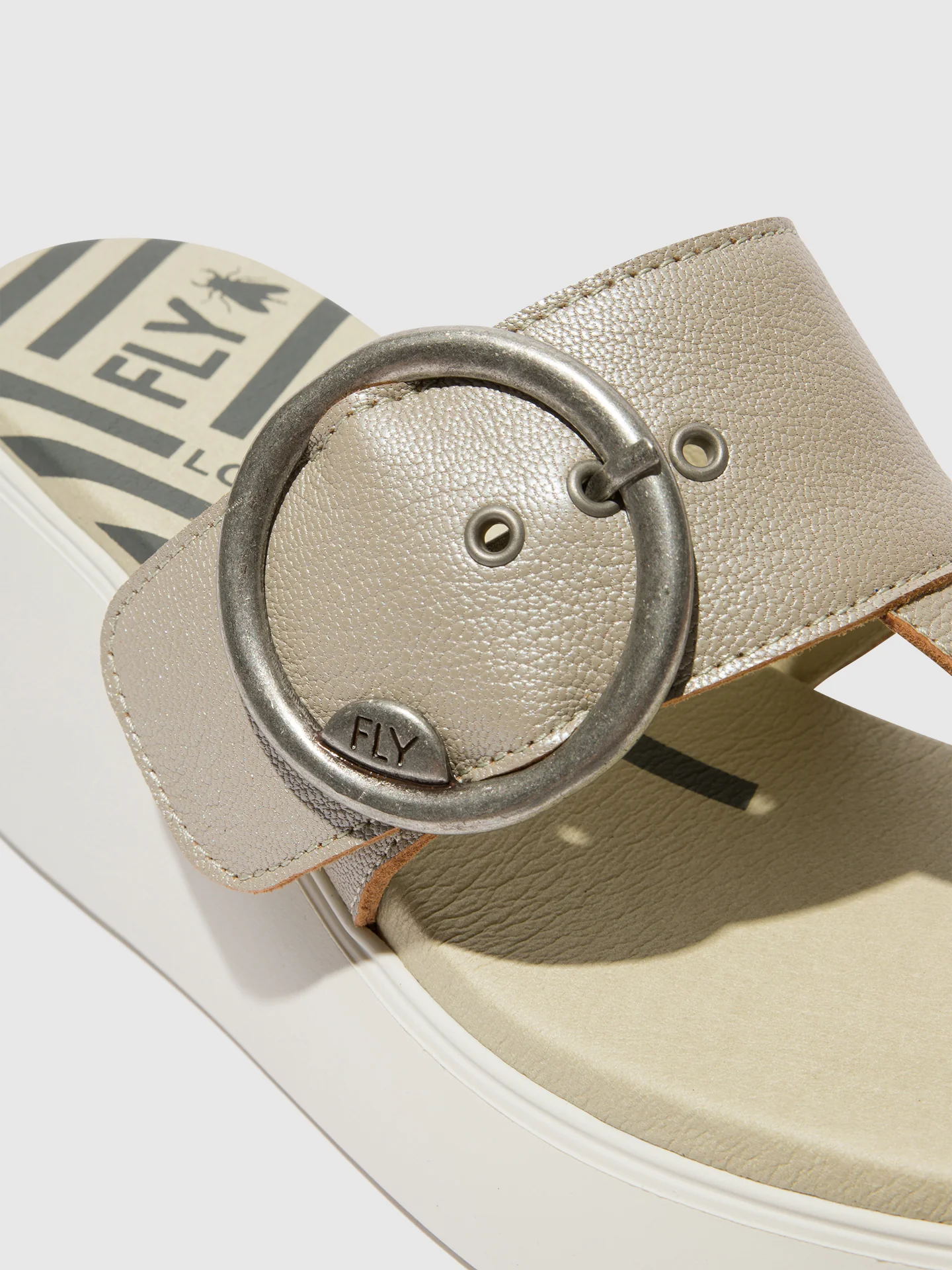 Buckle Mules DAFI938FLY SILVER - Image 4