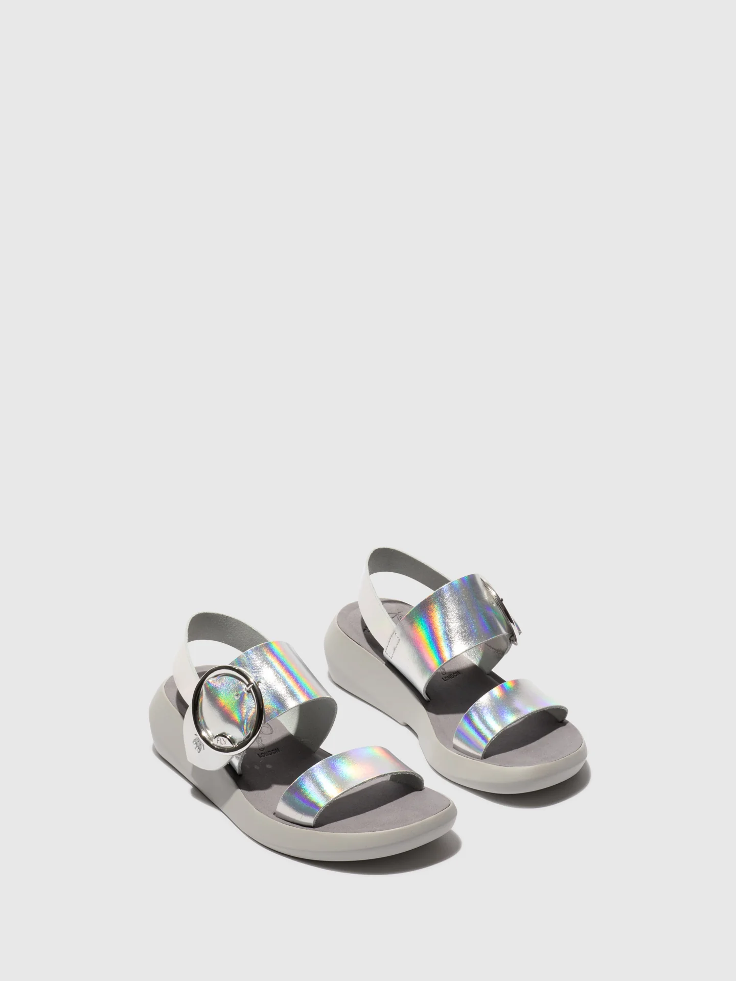 Buckle Sandals BANI739FLY SILVER - Image 2