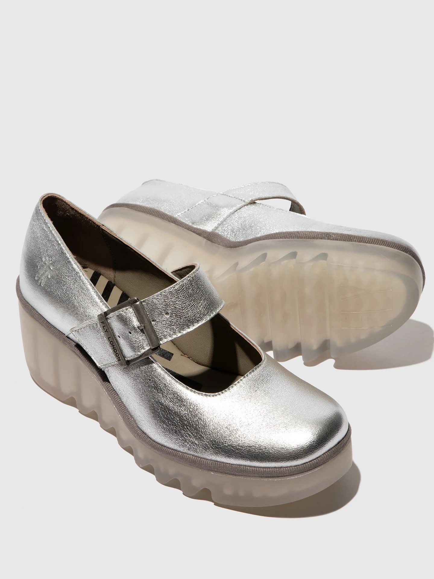 Buckle Shoes BORY564FLY SILVER - Image 4