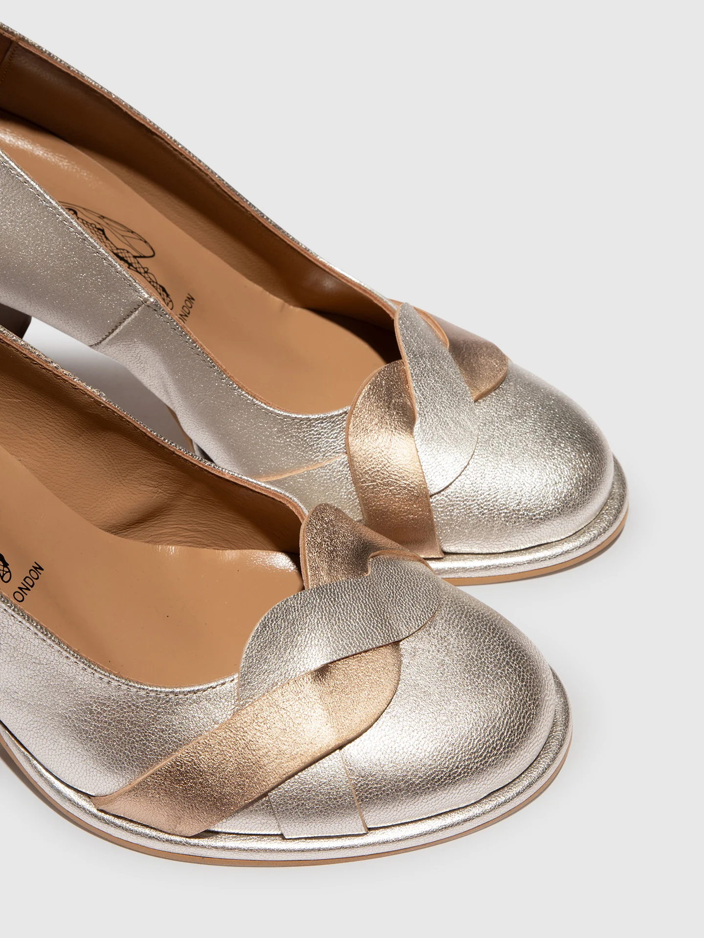 Heel Shoes MEIZ264FLY SILVER/GOLD - Image 4