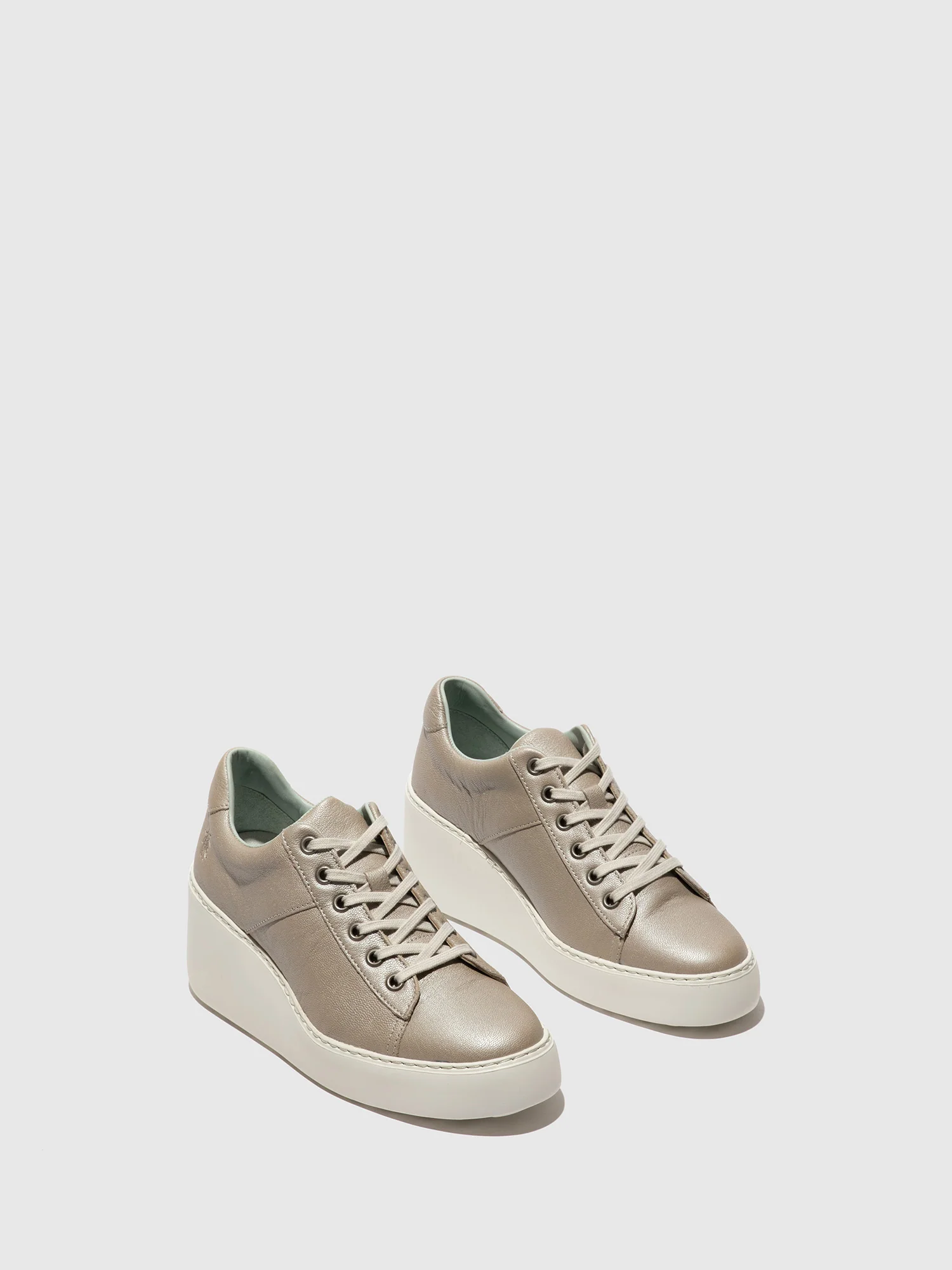 Lace-up Trainers DELF580FLY SILVER - Image 2