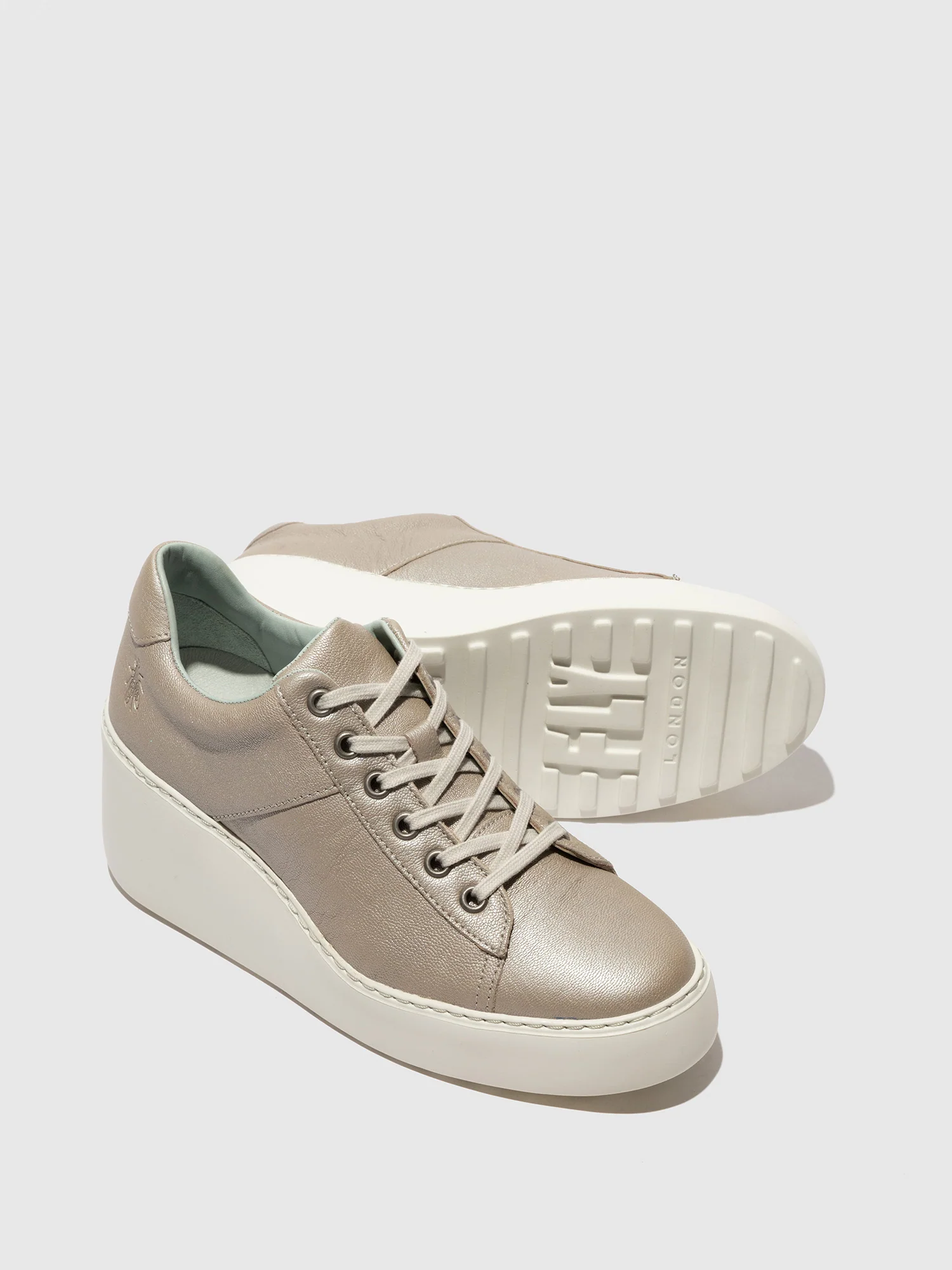 Lace-up Trainers DELF580FLY SILVER - Image 4