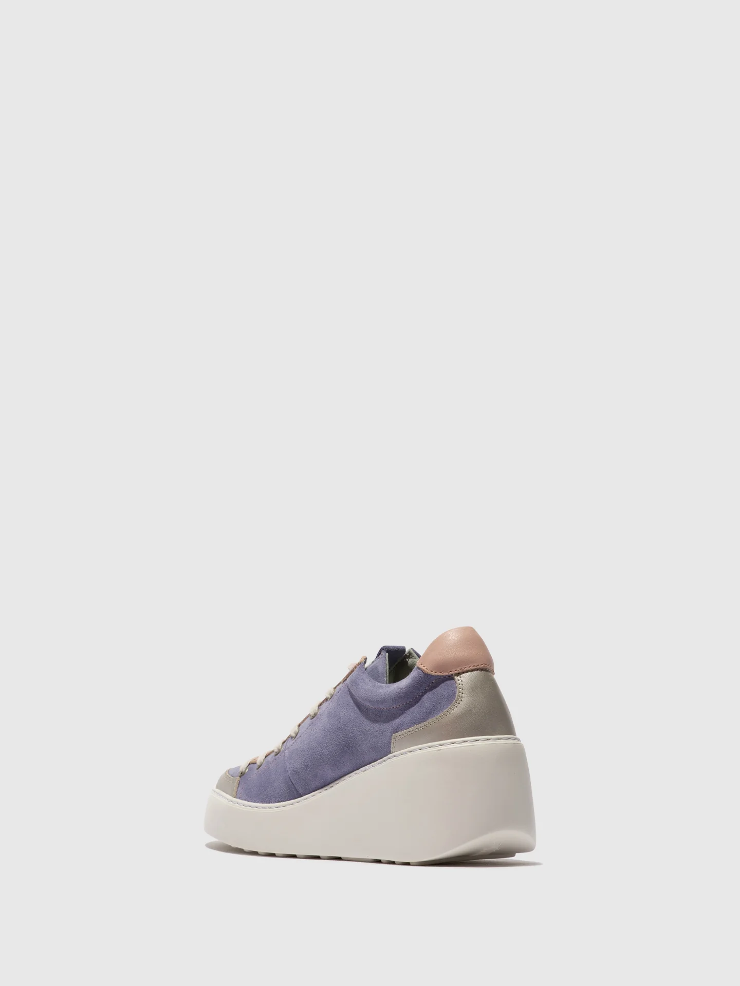 Lace-up Trainers DUFY671FLY SILVER/PALE PINK/VIOLET - Image 3