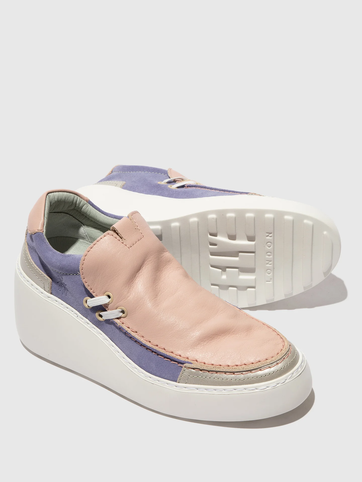 Slip-on Trainers DAVY667FLY SILVER/PALE PINK/VIOLET - Image 4